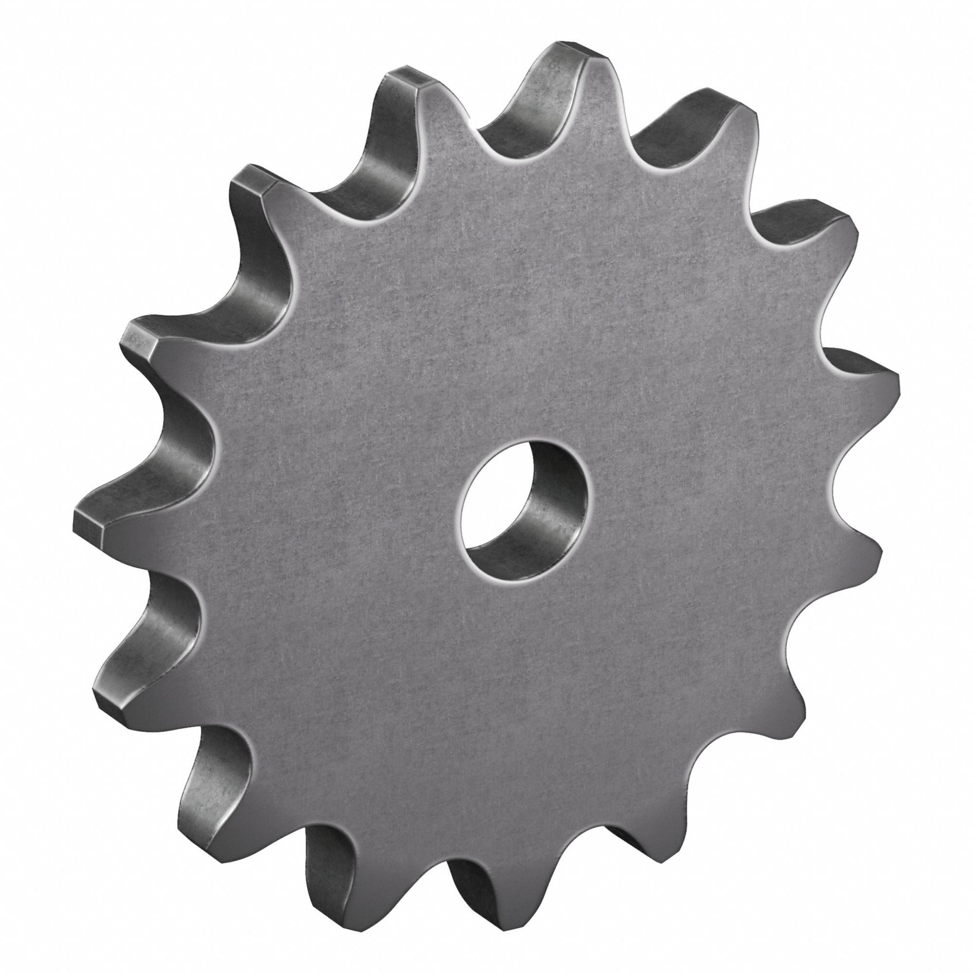 Roller Chain Sprocket: No Hub, For Single Strands, 120, 15 Teeth, 7.215 in Pitch Dia, Steel