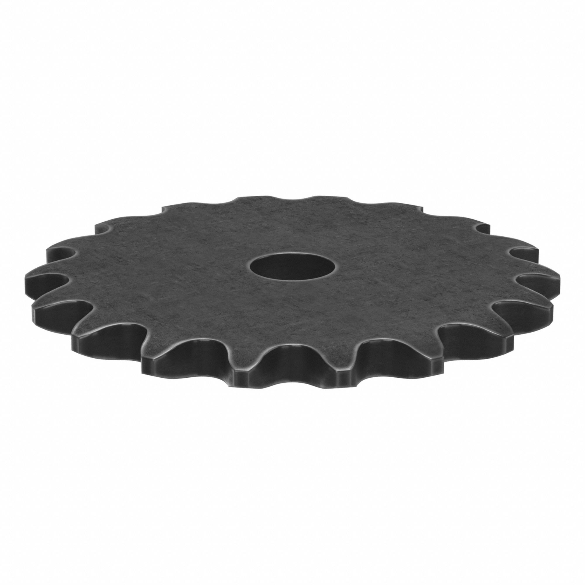 Roller Chain Sprocket: No Hub, For Single Strands, 25, 18 Teeth, 1.44 in Pitch Dia, Steel