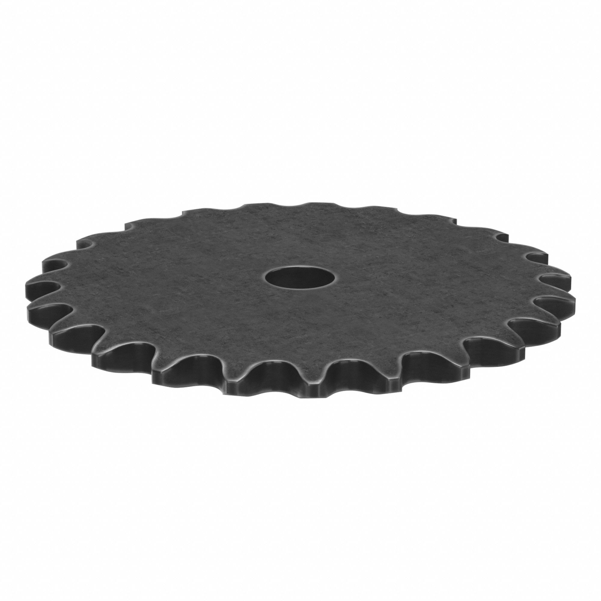 Roller Chain Sprocket: No Hub, For Single Strands, 25, 23 Teeth, 1.836 in Pitch Dia, Steel