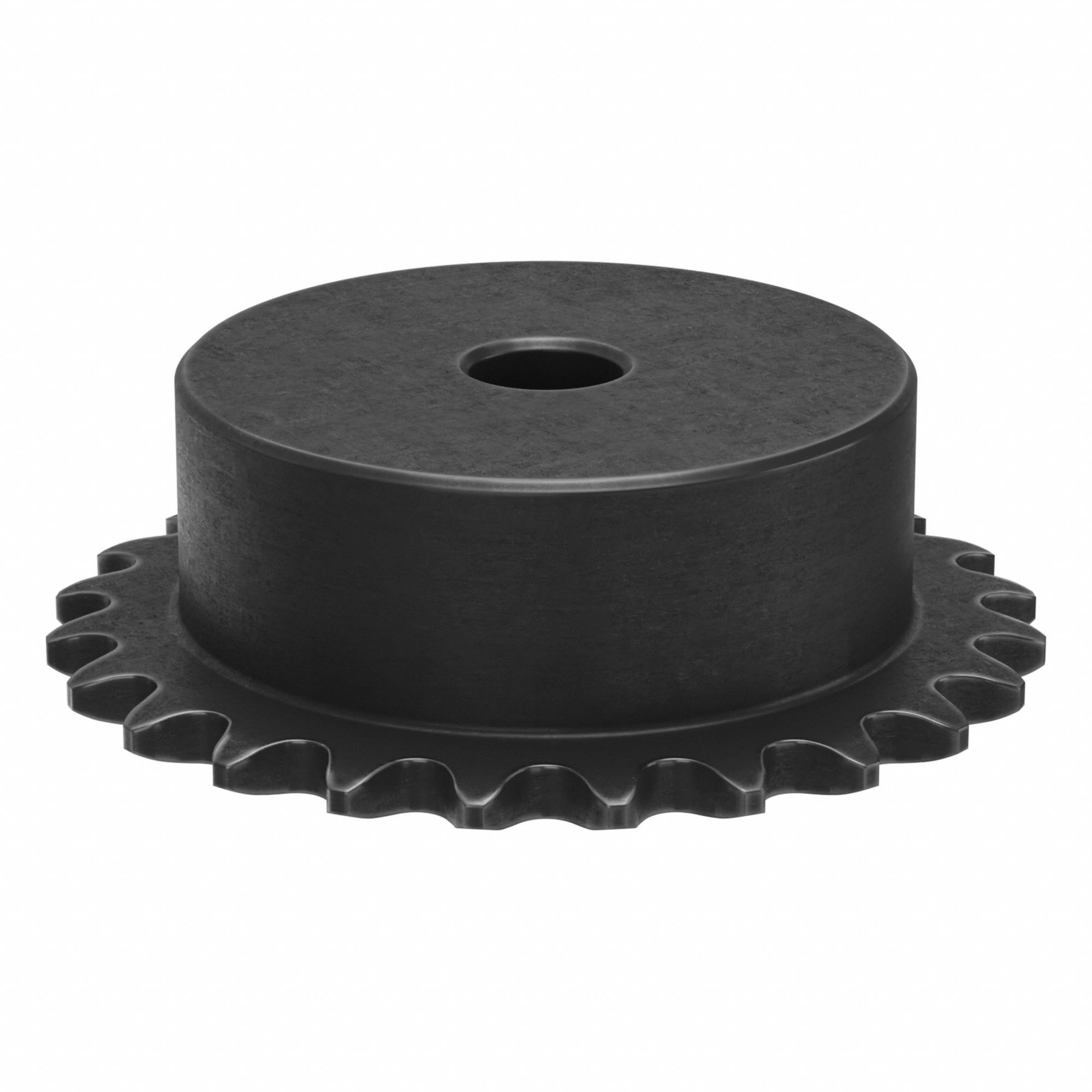 Roller Chain Sprocket: One-Sided Hub, For Single Strands, 25, 24 Teeth, 1.915 in Pitch Dia