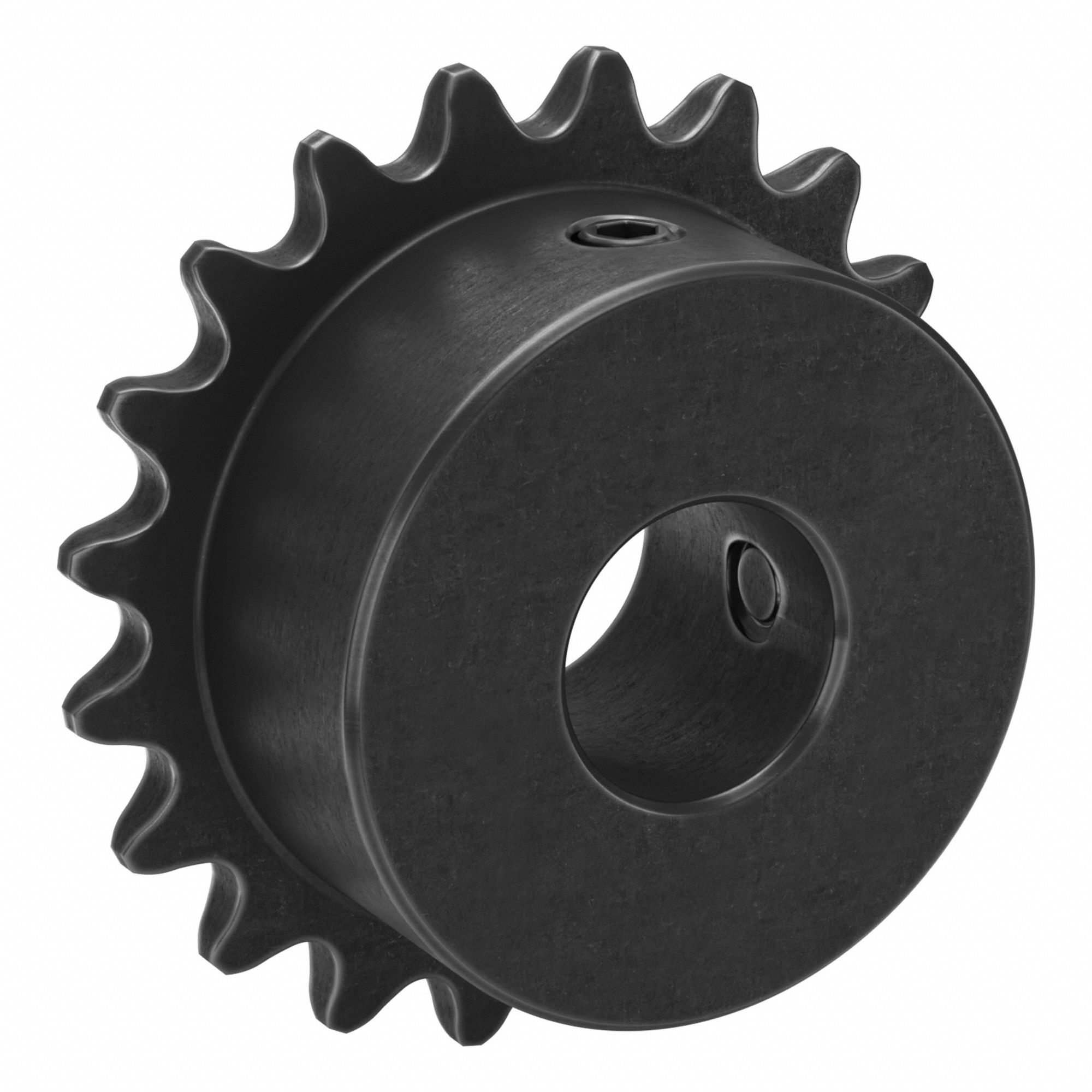 Roller Chain Sprocket: 25, For 1/4 in Chain Pitch, 1/2 in Bore Dia, 20 Teeth, Steel