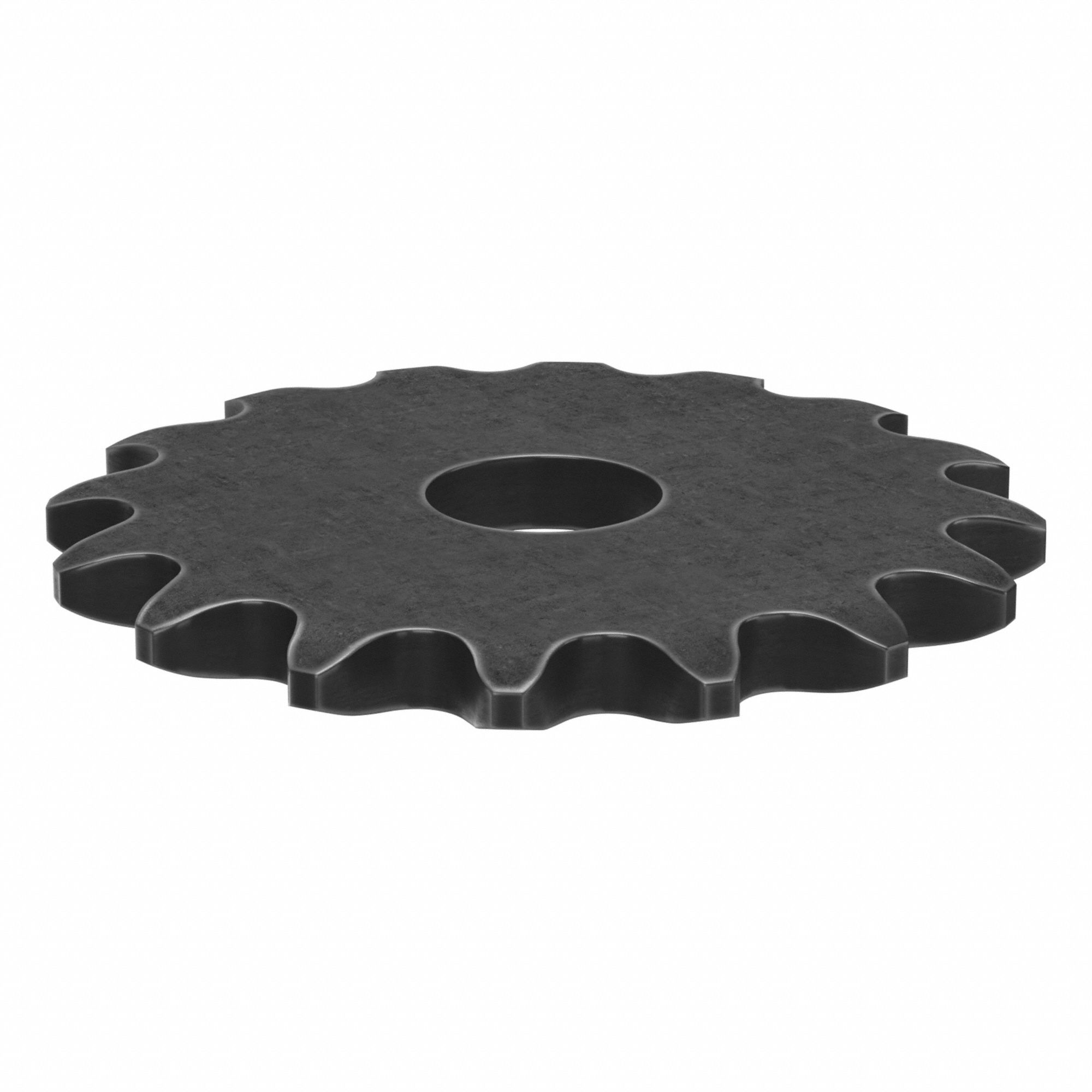 Roller Chain Sprocket: No Hub, For Single Strands, 35, 16 Teeth, 1.922 in Pitch Dia, Steel