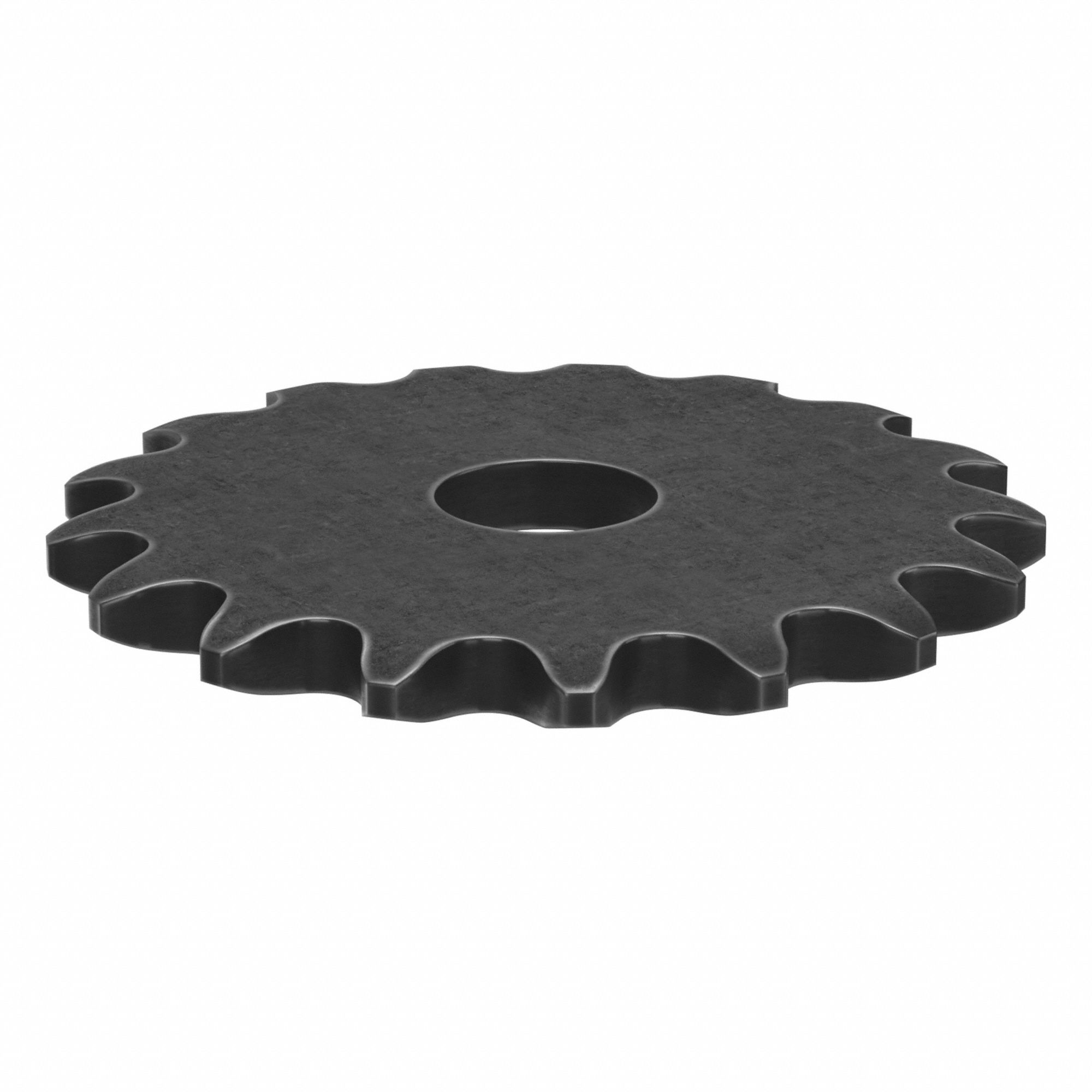 Roller Chain Sprocket: No Hub, For Single Strands, 35, 17 Teeth, 2.041 in Pitch Dia, Steel