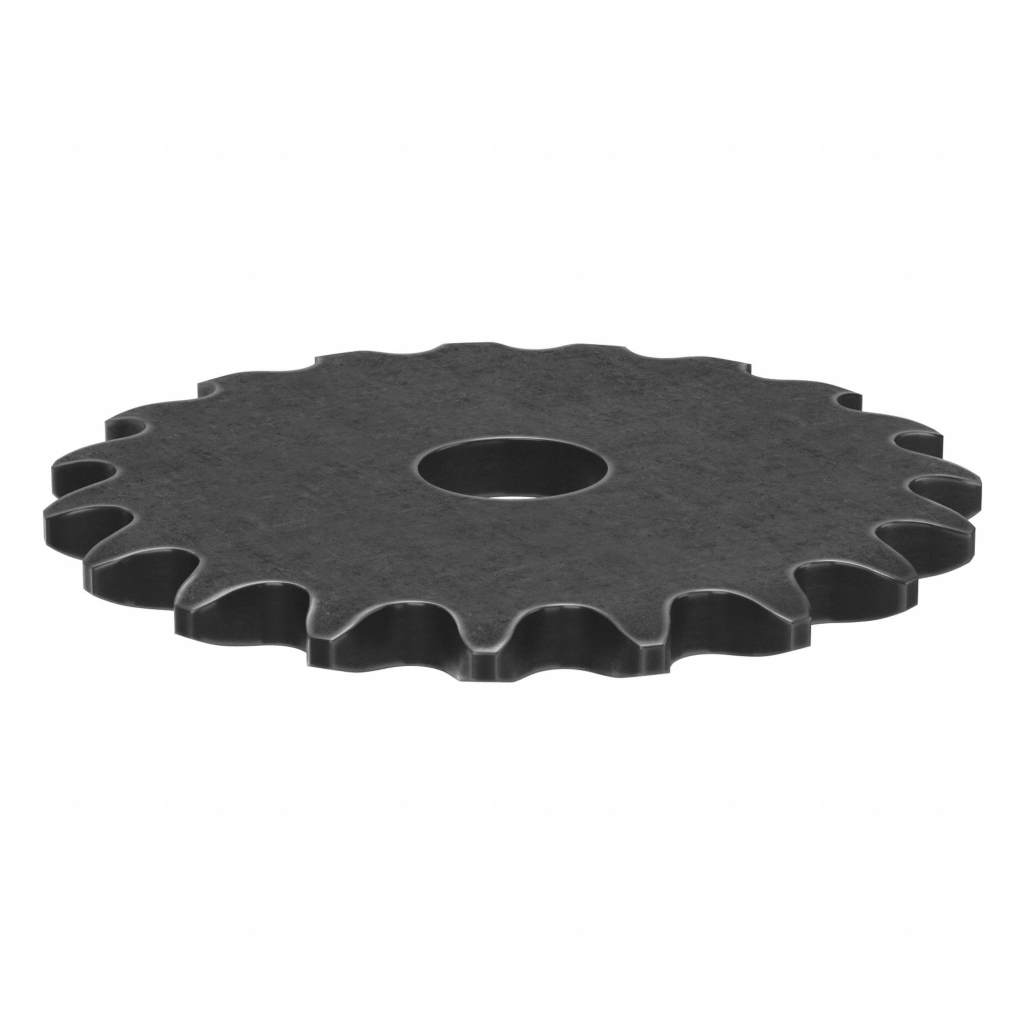 Roller Chain Sprocket: No Hub, For Single Strands, 35, 19 Teeth, 2.278 in Pitch Dia, Steel