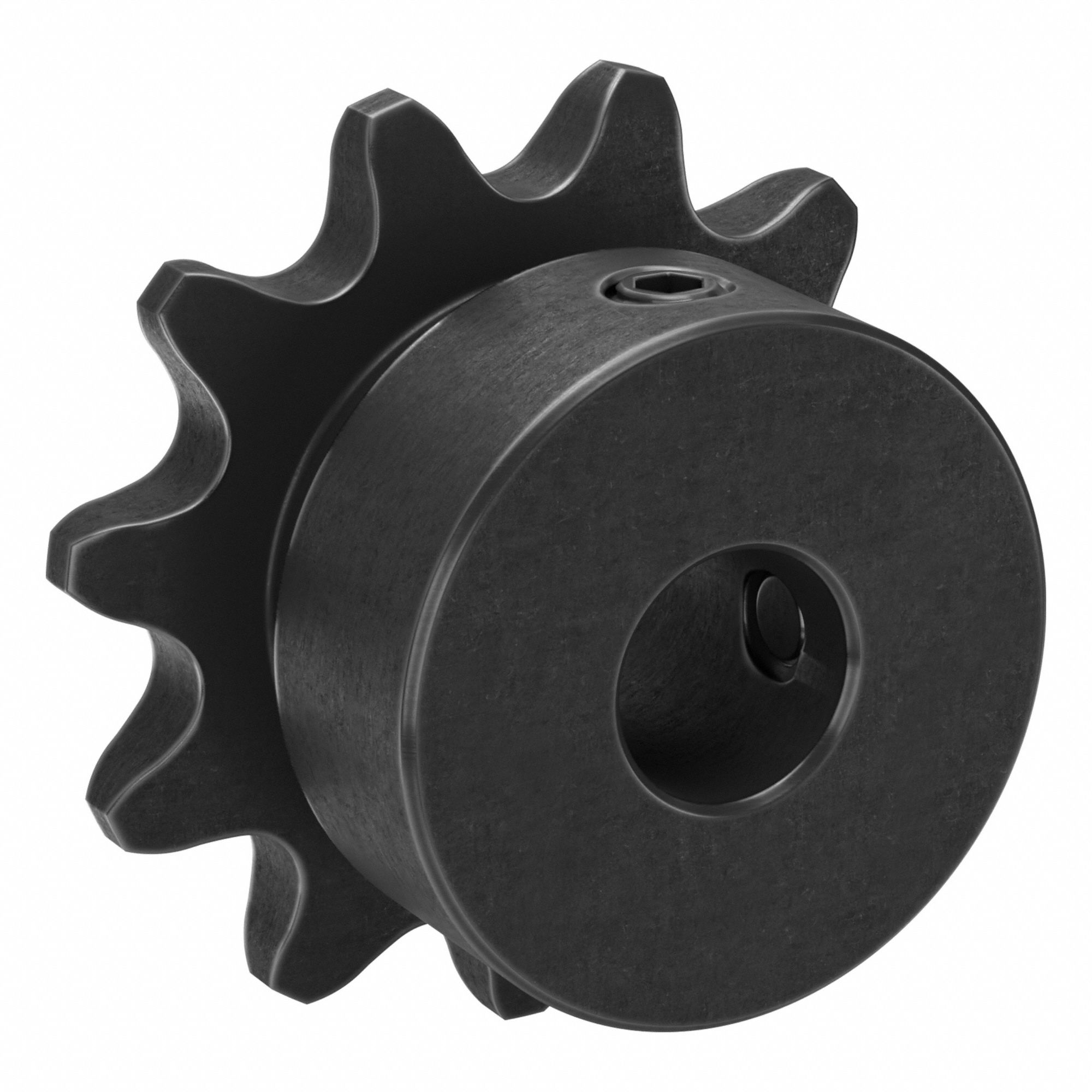 Roller Chain Sprocket: 35, For 3/8 in Chain Pitch, 3/8 in Bore Dia, 11 Teeth, Steel