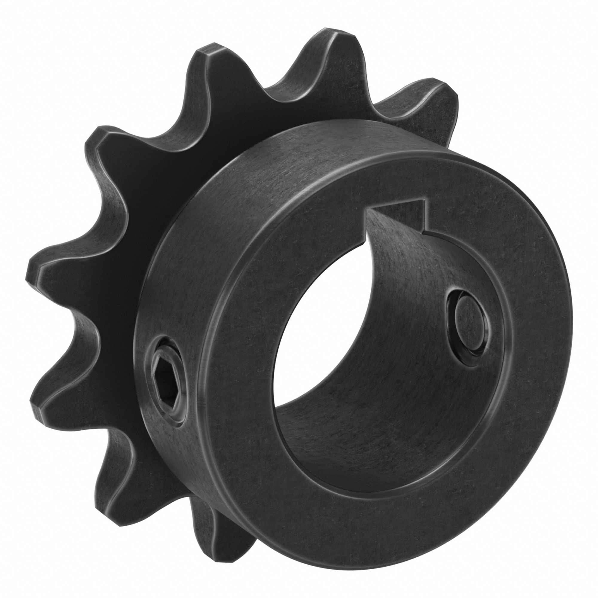 Roller Chain Sprocket: 35, For 3/8 in Chain Pitch, 3/4 in Bore Dia, 12 Teeth, Steel