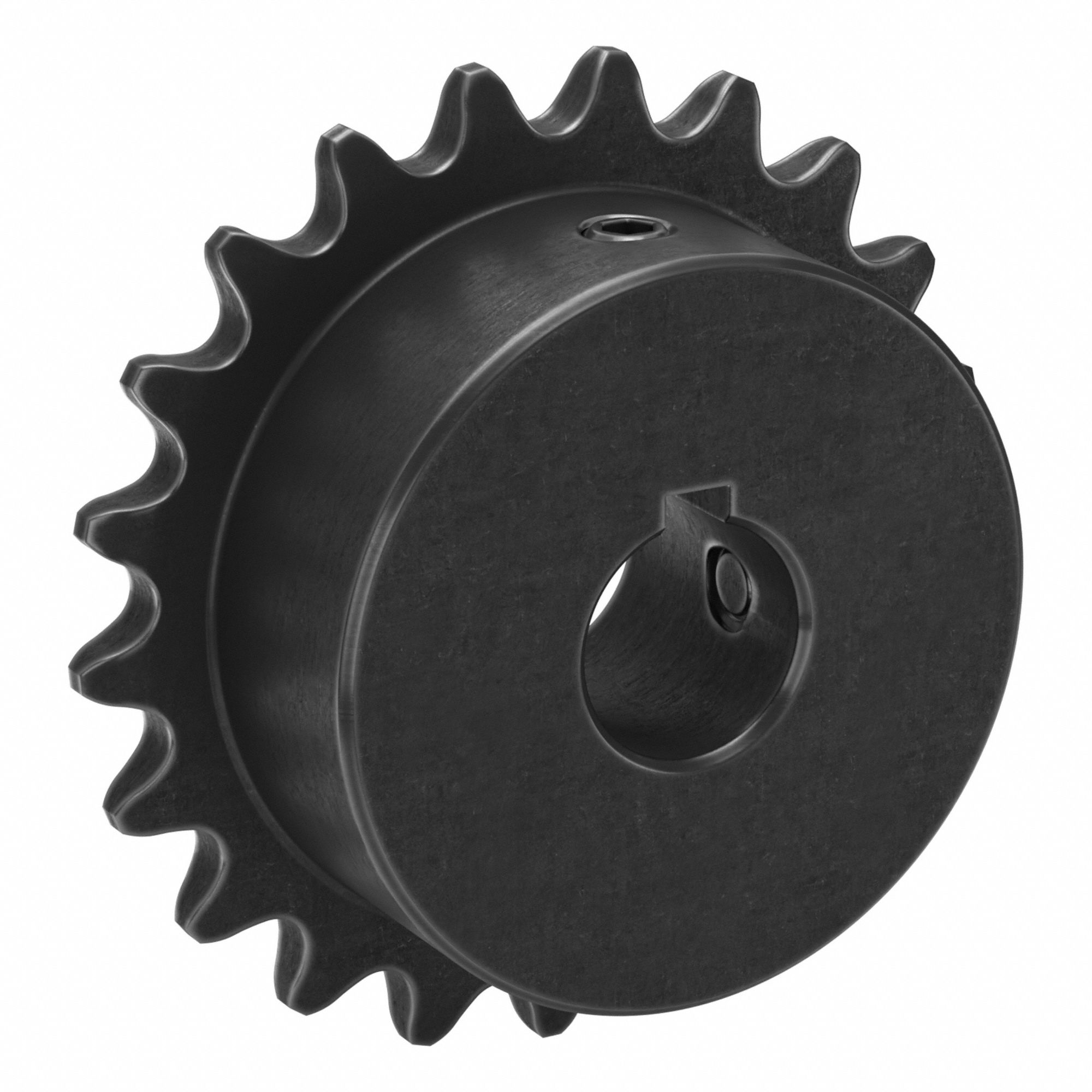 Roller Chain Sprocket: 35, For 3/8 in Chain Pitch, 5/8 in Bore Dia, 21 Teeth, Steel