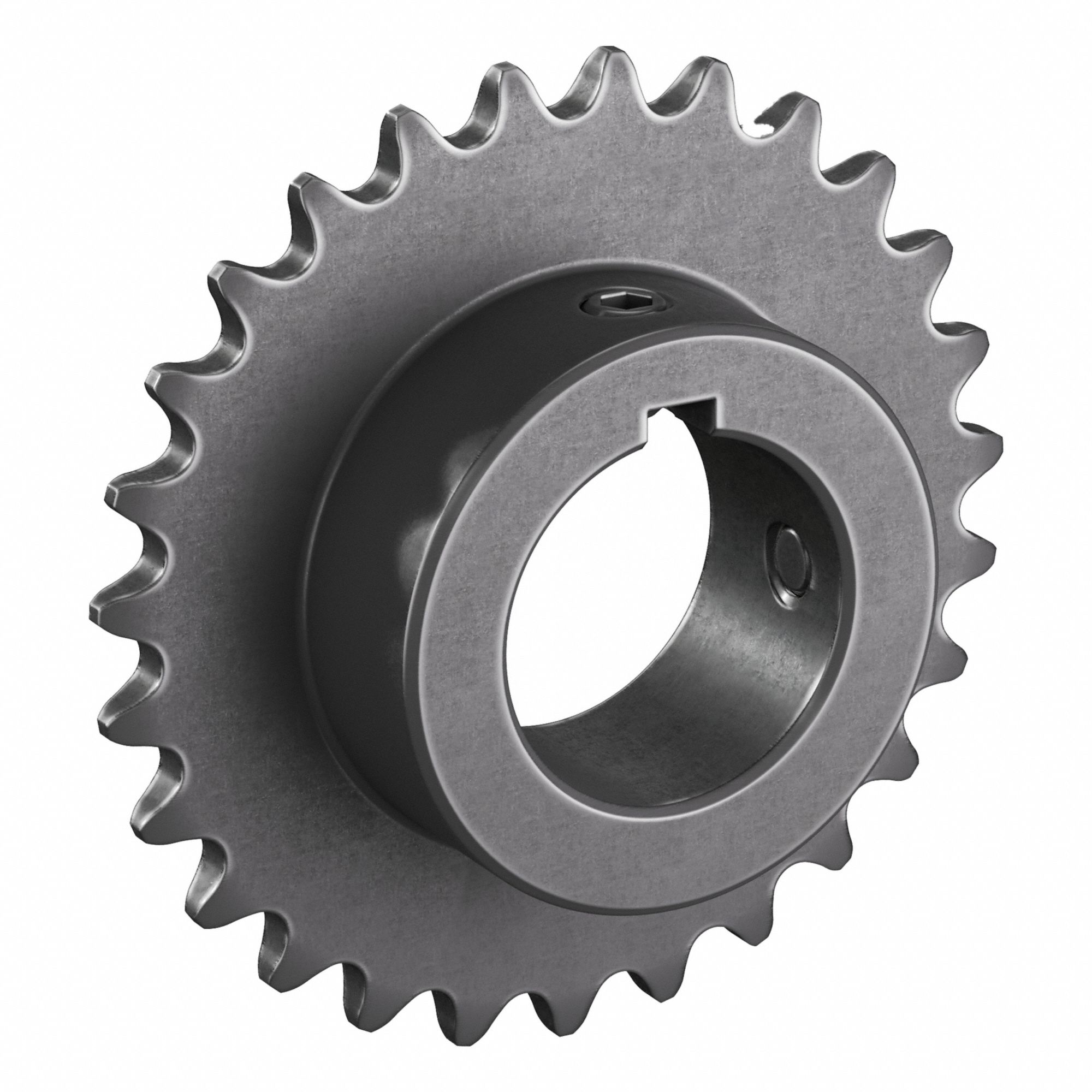 Roller Chain Sprocket: 35, For 3/8 in Chain Pitch, 1 1/4 in Bore Dia, 27 Teeth, Steel