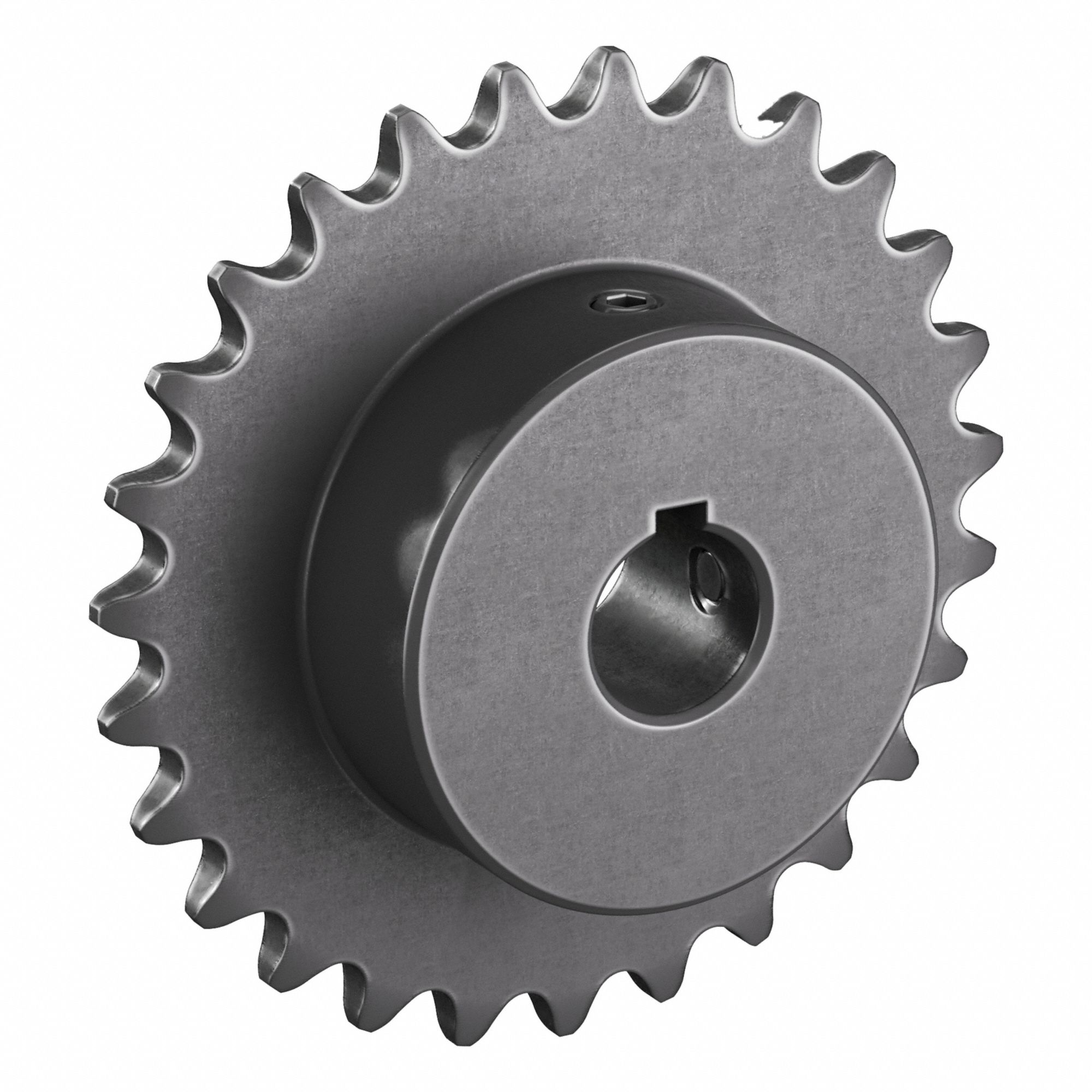 Roller Chain Sprocket: 35, For 3/8 in Chain Pitch, 5/8 in Bore Dia, 27 Teeth, Steel