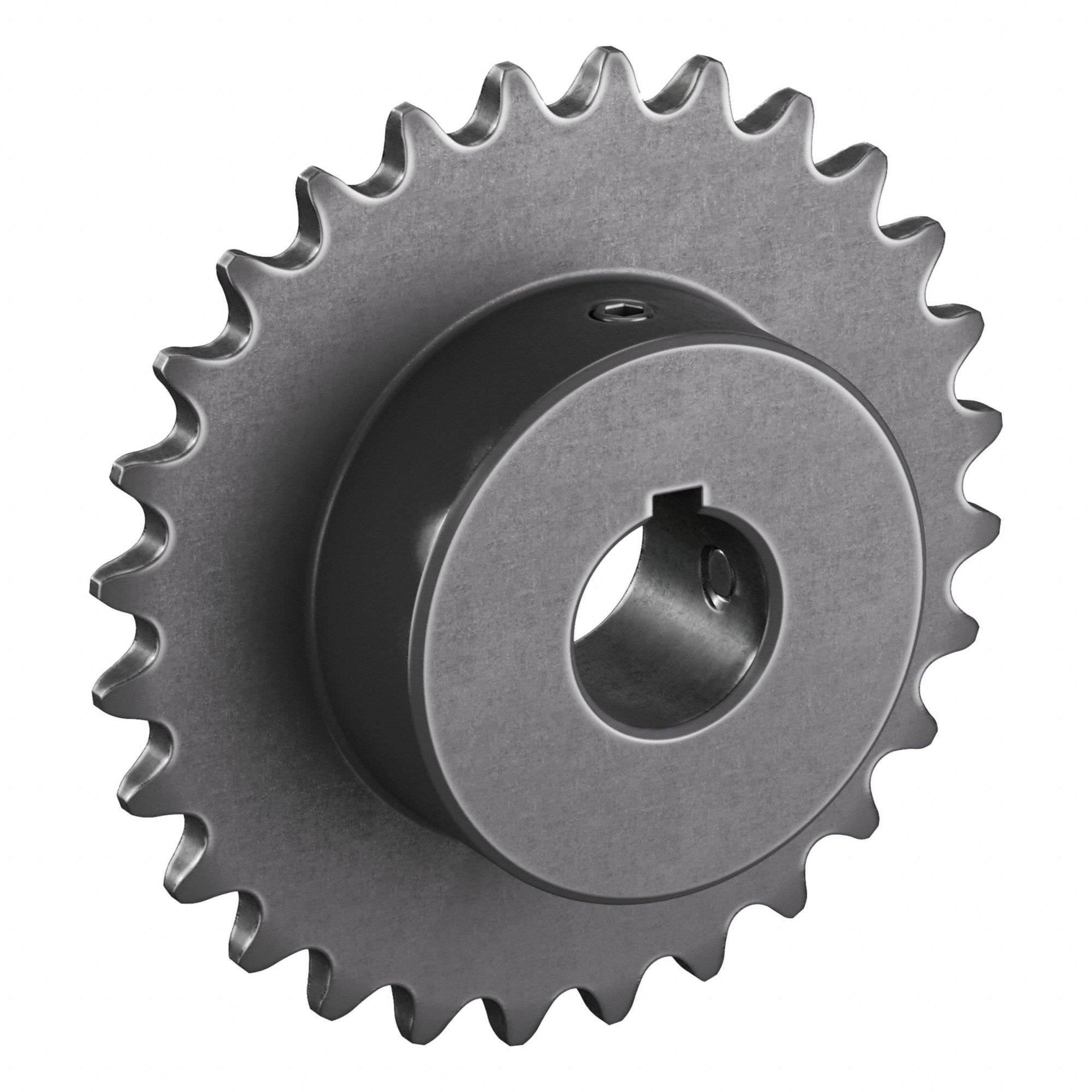 Roller Chain Sprocket: 35, For 3/8 in Chain Pitch, 3/4 in Bore Dia, 28 Teeth, Steel