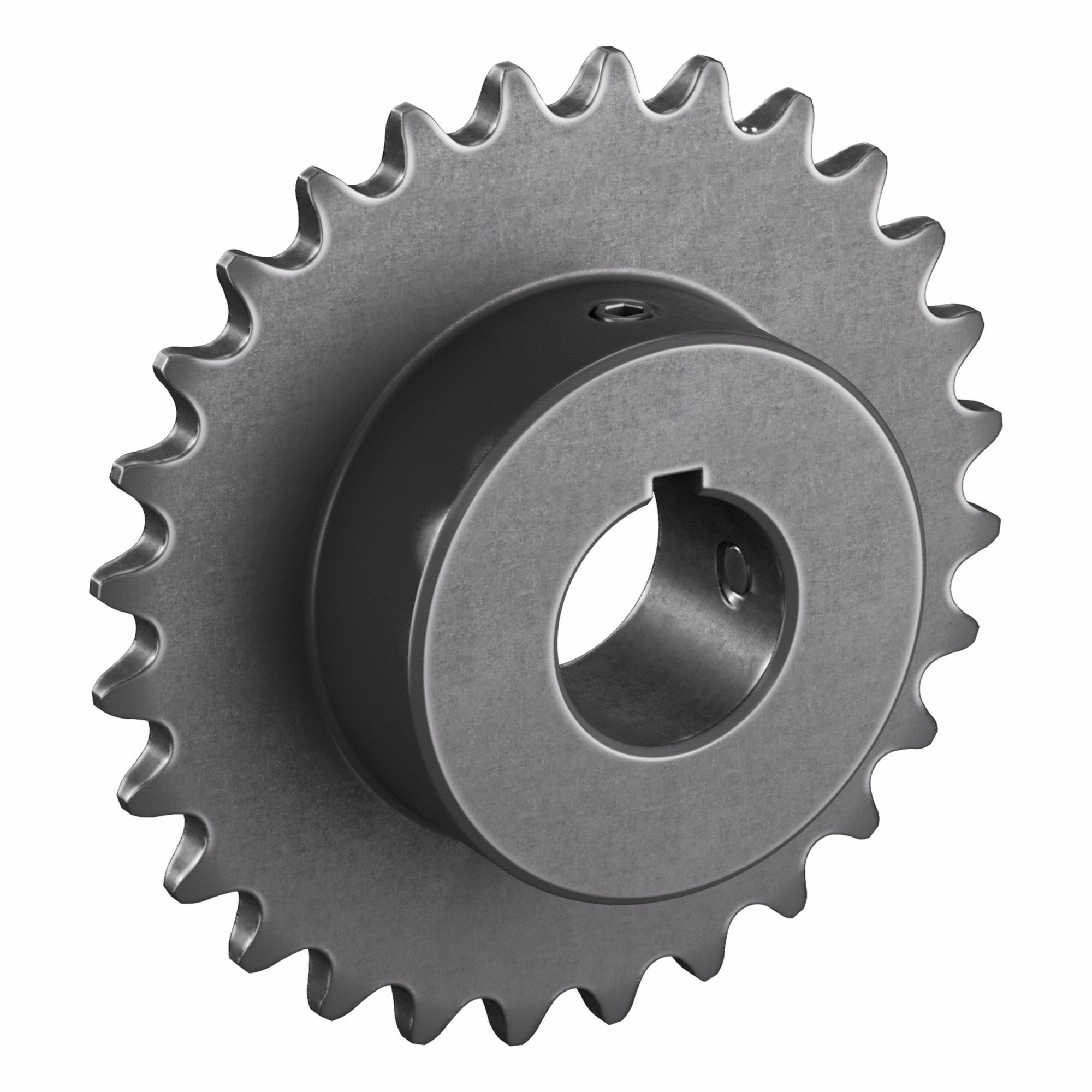 Roller Chain Sprocket: 35, For 3/8 in Chain Pitch, 7/8 in Bore Dia, 28 Teeth, Steel