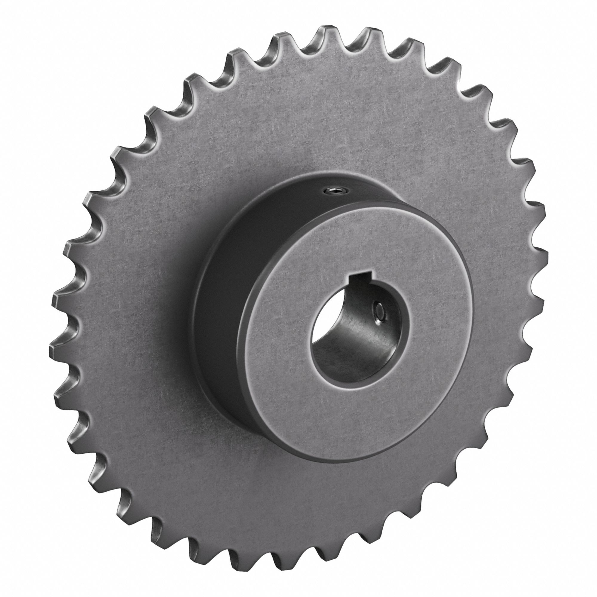 Roller Chain Sprocket: 35, For 3/8 in Chain Pitch, 3/4 in Bore Dia, 34 Teeth, Steel