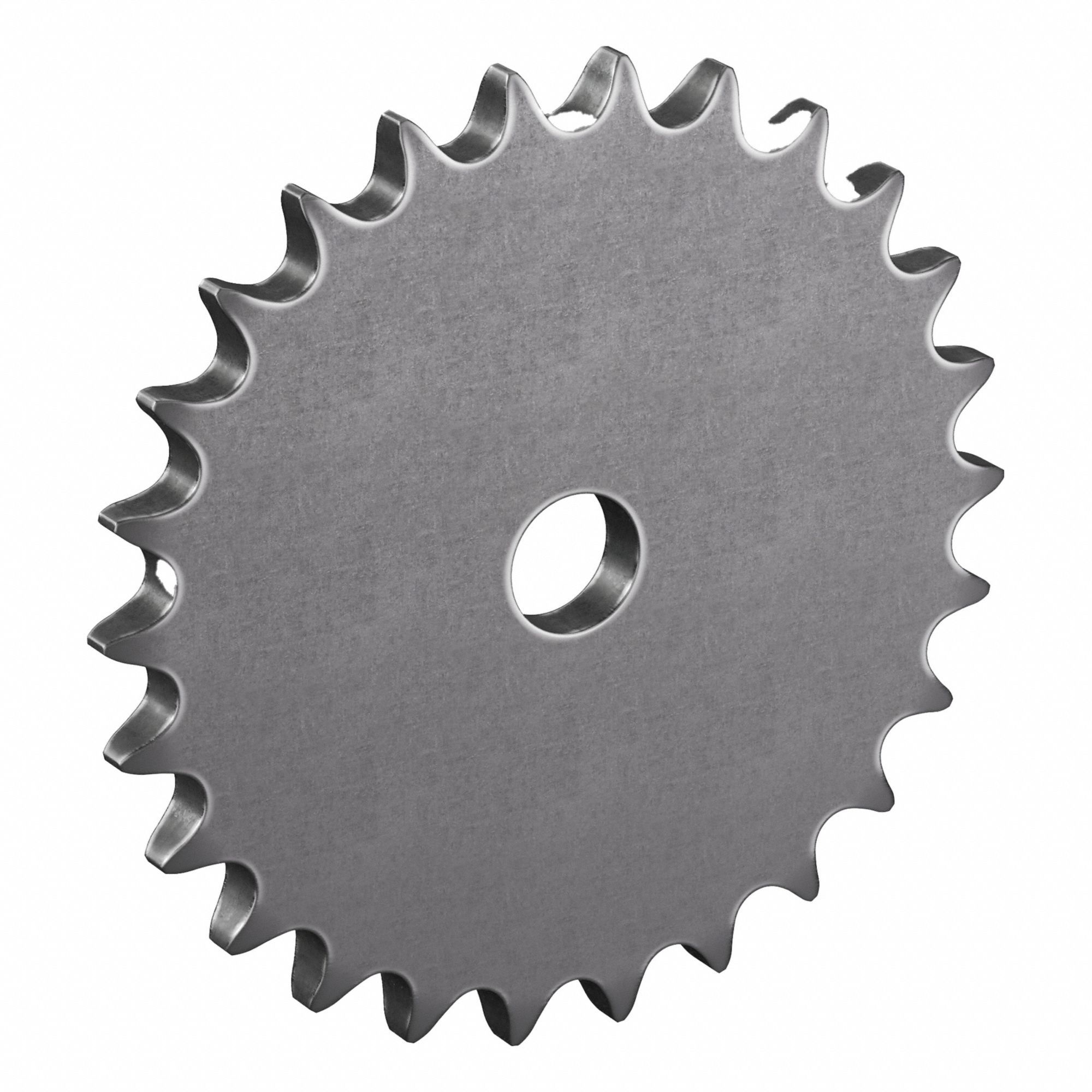 Roller Chain Sprocket: No Hub, For Single Strands, 40, 26 Teeth, 4.148 in Pitch Dia, Steel