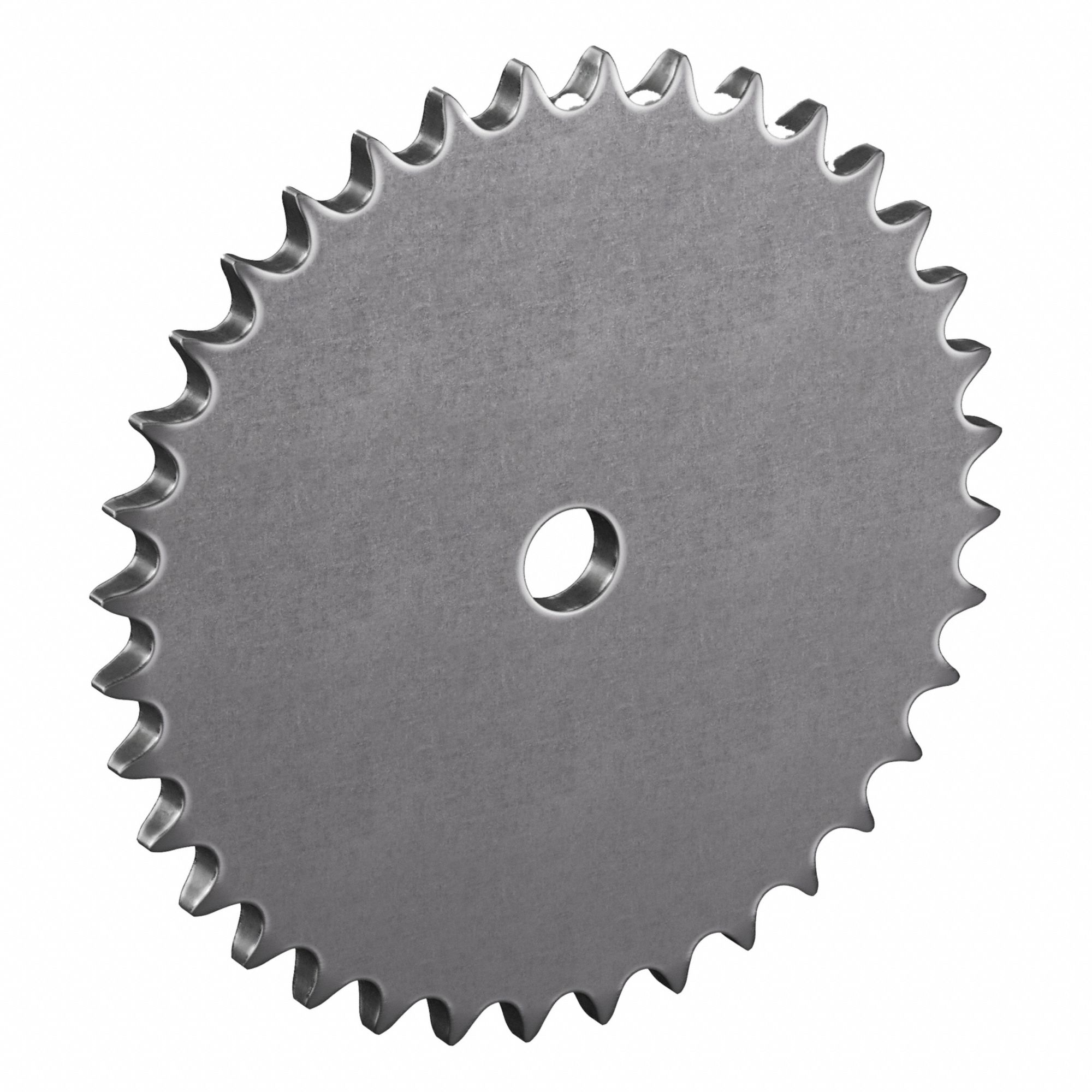 Roller Chain Sprocket: No Hub, For Single Strands, 40, 36 Teeth, 5.737 in Pitch Dia, Steel