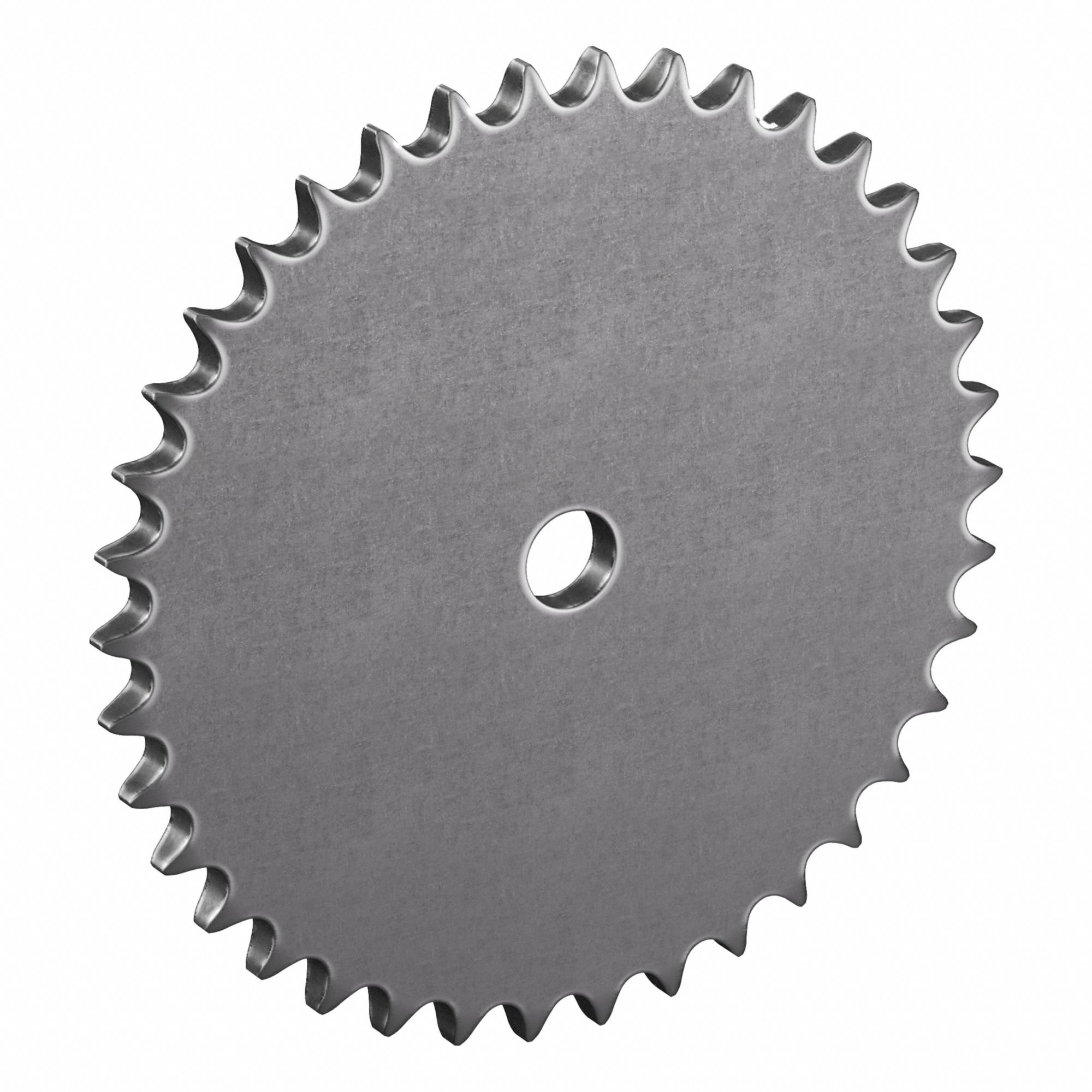 Roller Chain Sprocket: No Hub, For Single Strands, 40, 38 Teeth, 6.054 in Pitch Dia, Steel