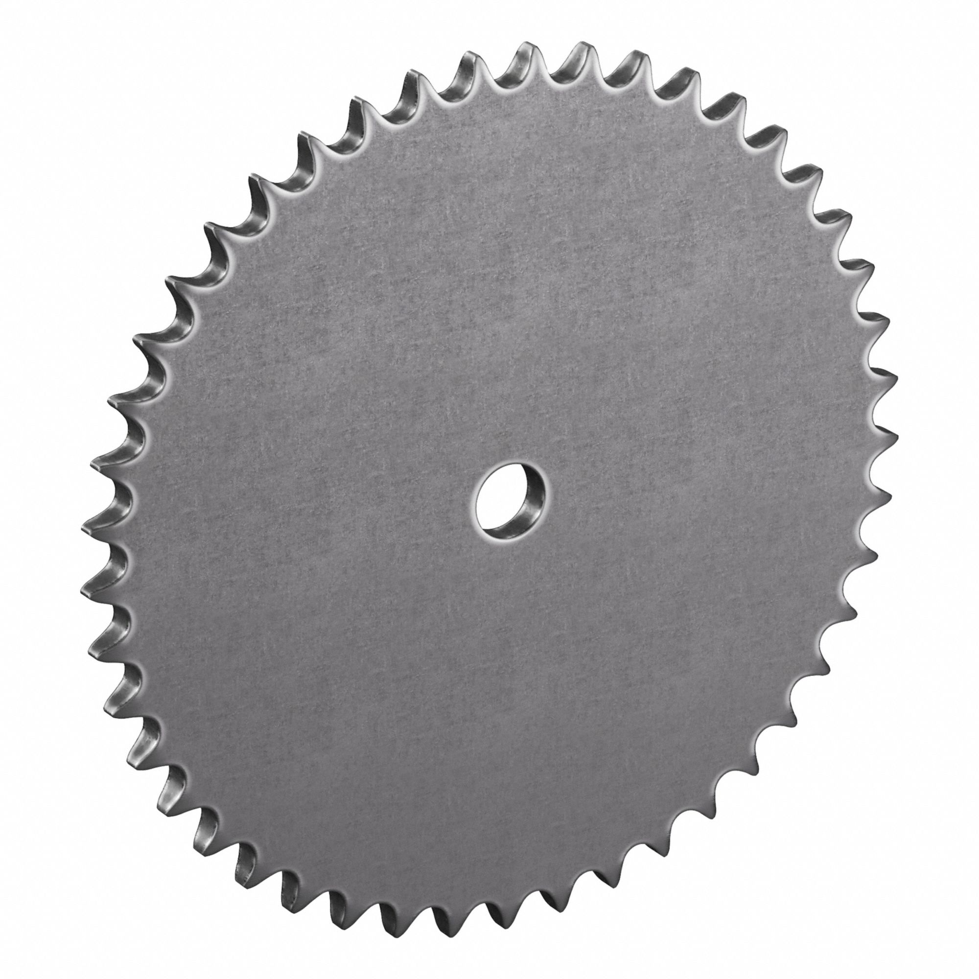 Roller Chain Sprocket: No Hub, For Single Strands, 40, 45 Teeth, 7.168 in Pitch Dia, Steel