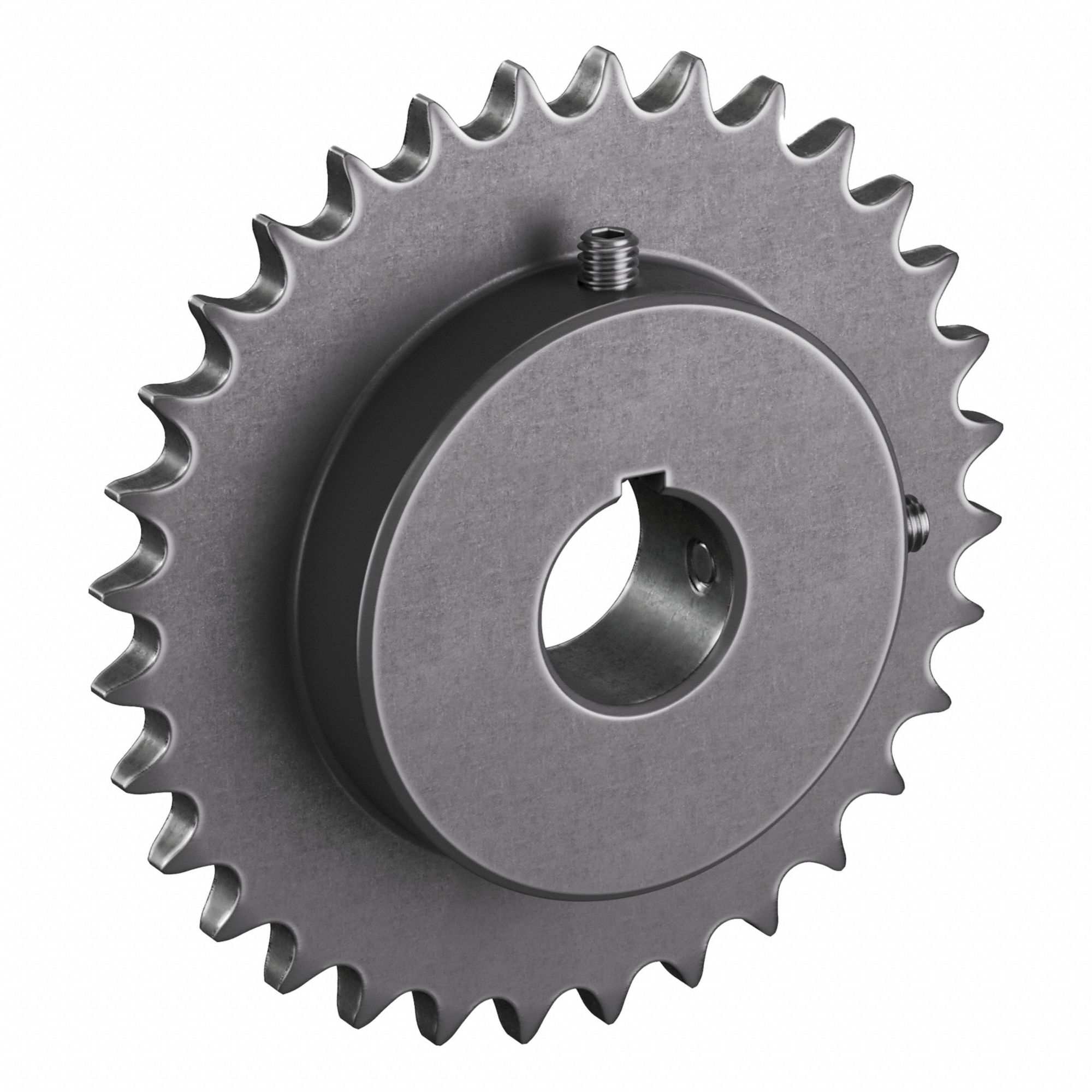 Roller Chain Sprocket: 40, For 1/2 in Chain Pitch, 1 1/8 in Bore Dia, 32 Teeth, Steel