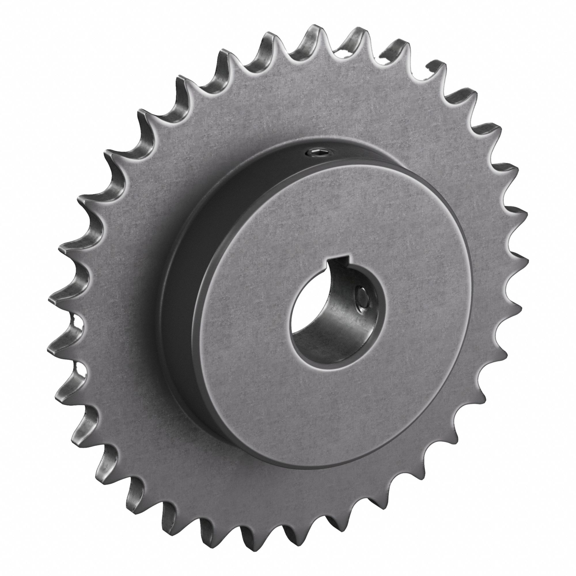 Roller Chain Sprocket: 40, For 1/2 in Chain Pitch, 1 in Bore Dia, 33 Teeth, 5.26 in Pitch Dia