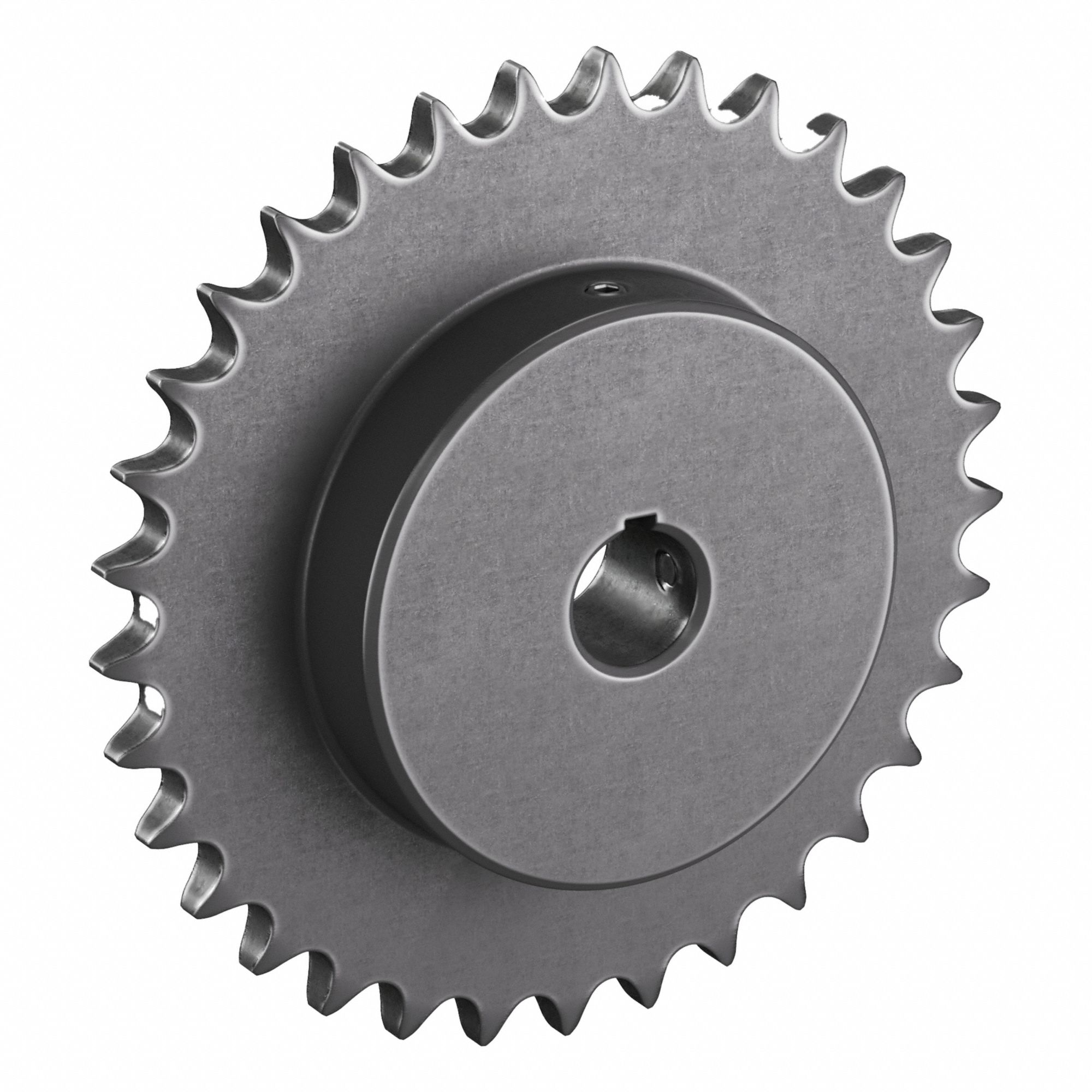 Roller Chain Sprocket: 40, For 1/2 in Chain Pitch, 3/4 in Bore Dia, 33 Teeth, Steel