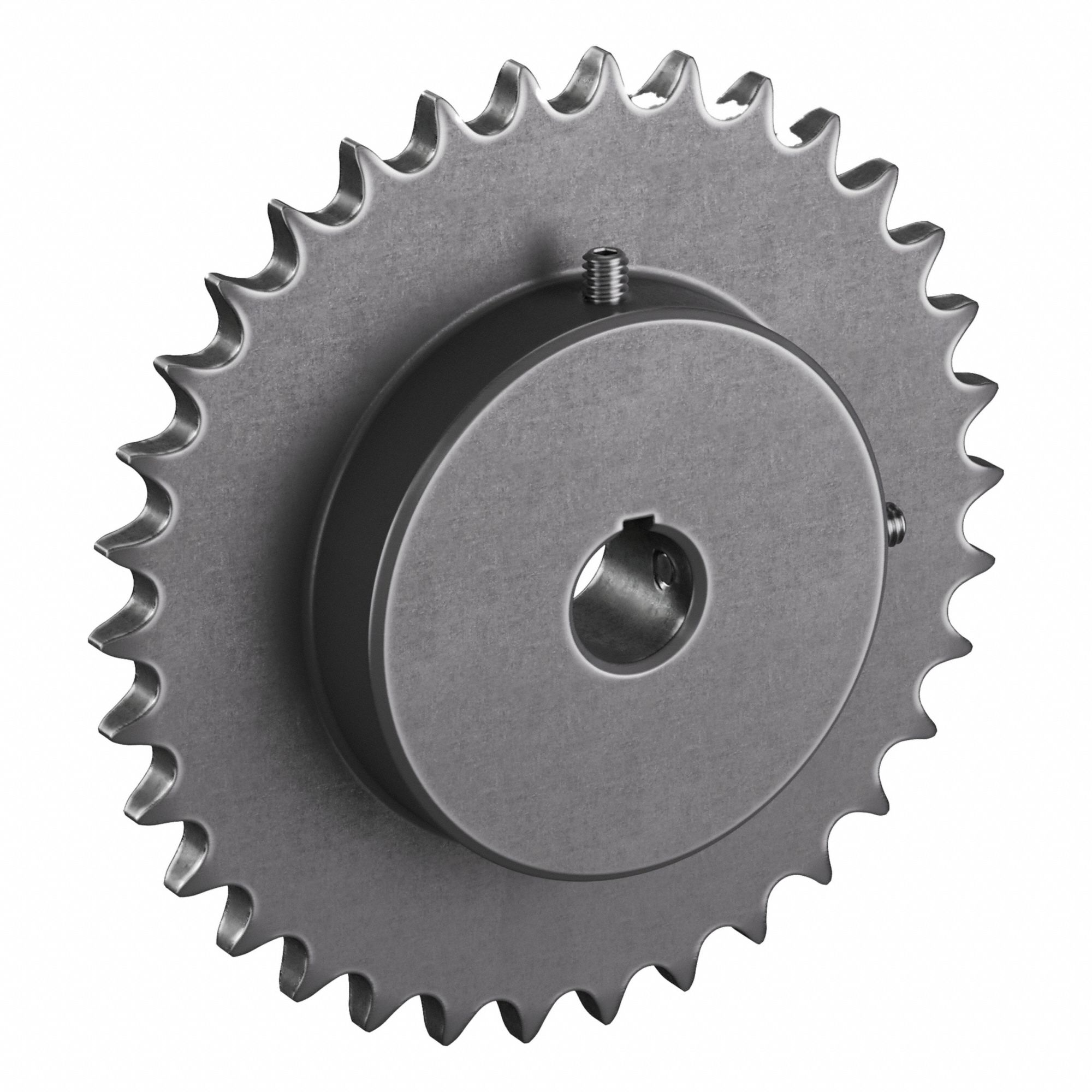 Roller Chain Sprocket: 40, For 1/2 in Chain Pitch, 3/4 in Bore Dia, 34 Teeth, Steel
