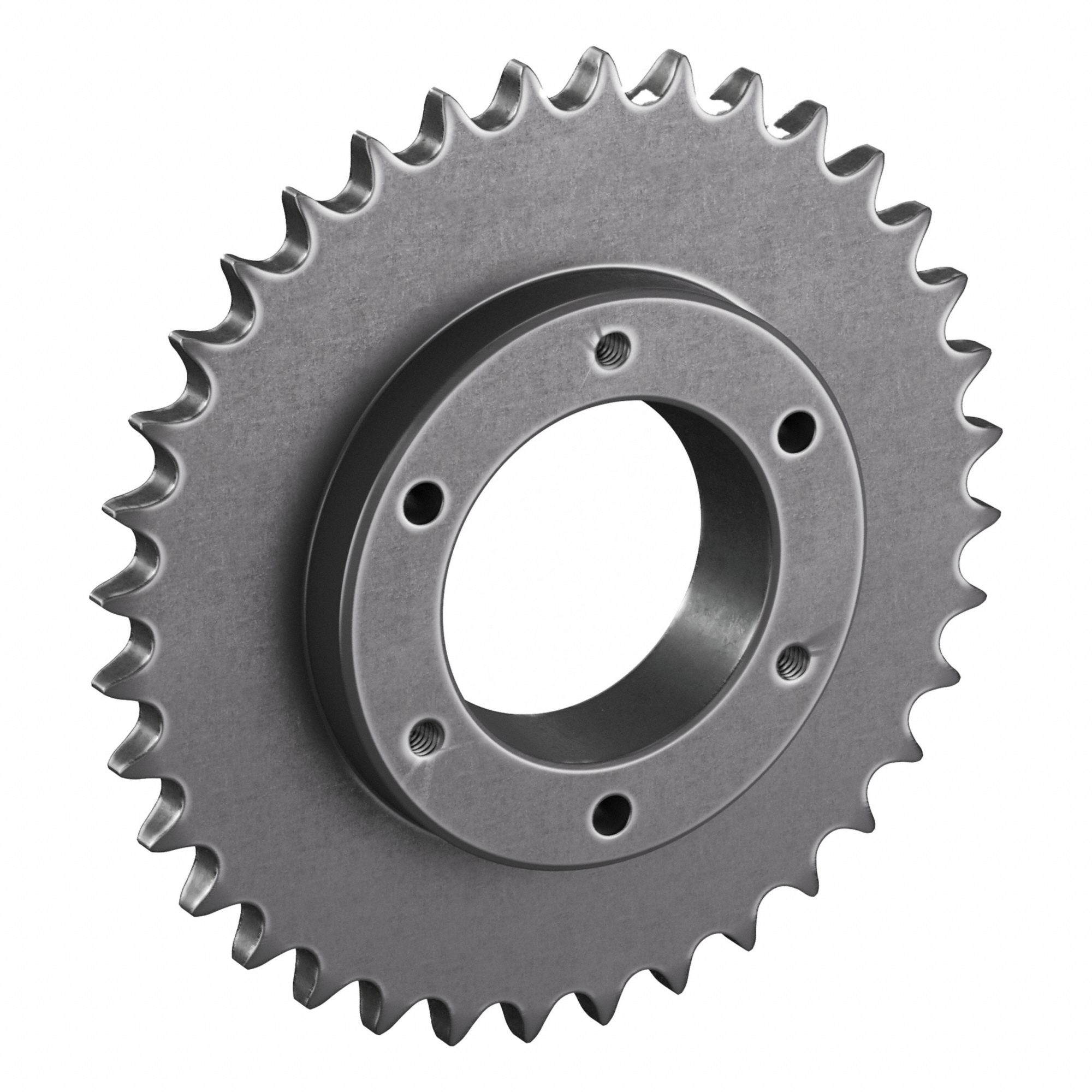 Bushed Roller Chain Sprocket: For 40 Chain, 36 Teeth, 5.737 in Pitch Dia, 6.02 in Outside Dia