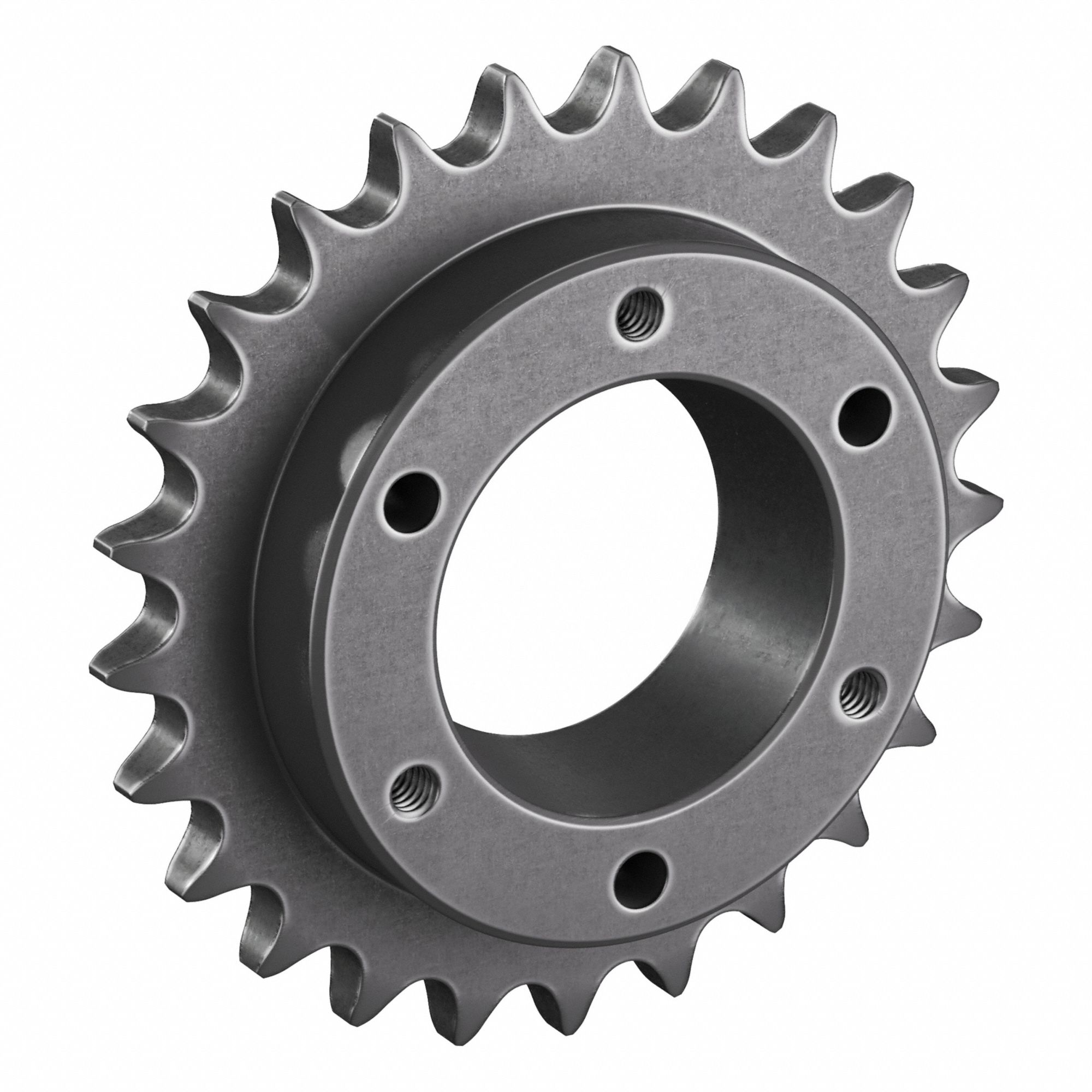 Bushed Roller Chain Sprocket: For 40 Chain, 25 Teeth, 3.989 in Pitch Dia, 4.26 in Outside Dia