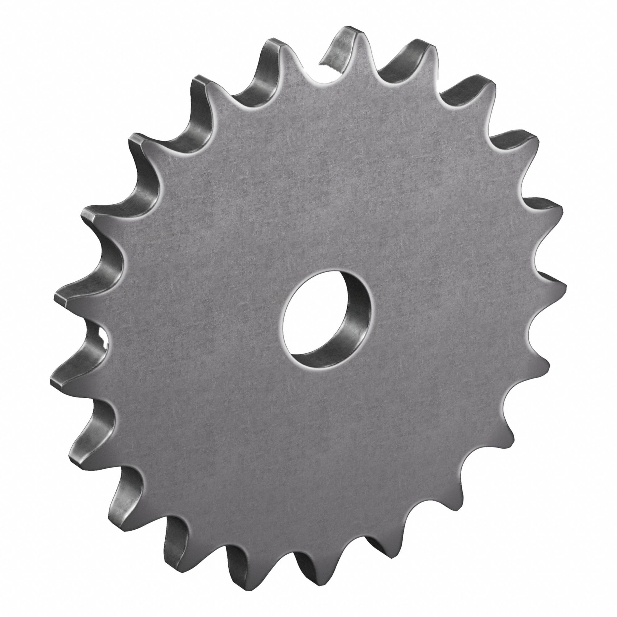 Roller Chain Sprocket: No Hub, For Single Strands, 41, 21 Teeth, 3.355 in Pitch Dia, Steel
