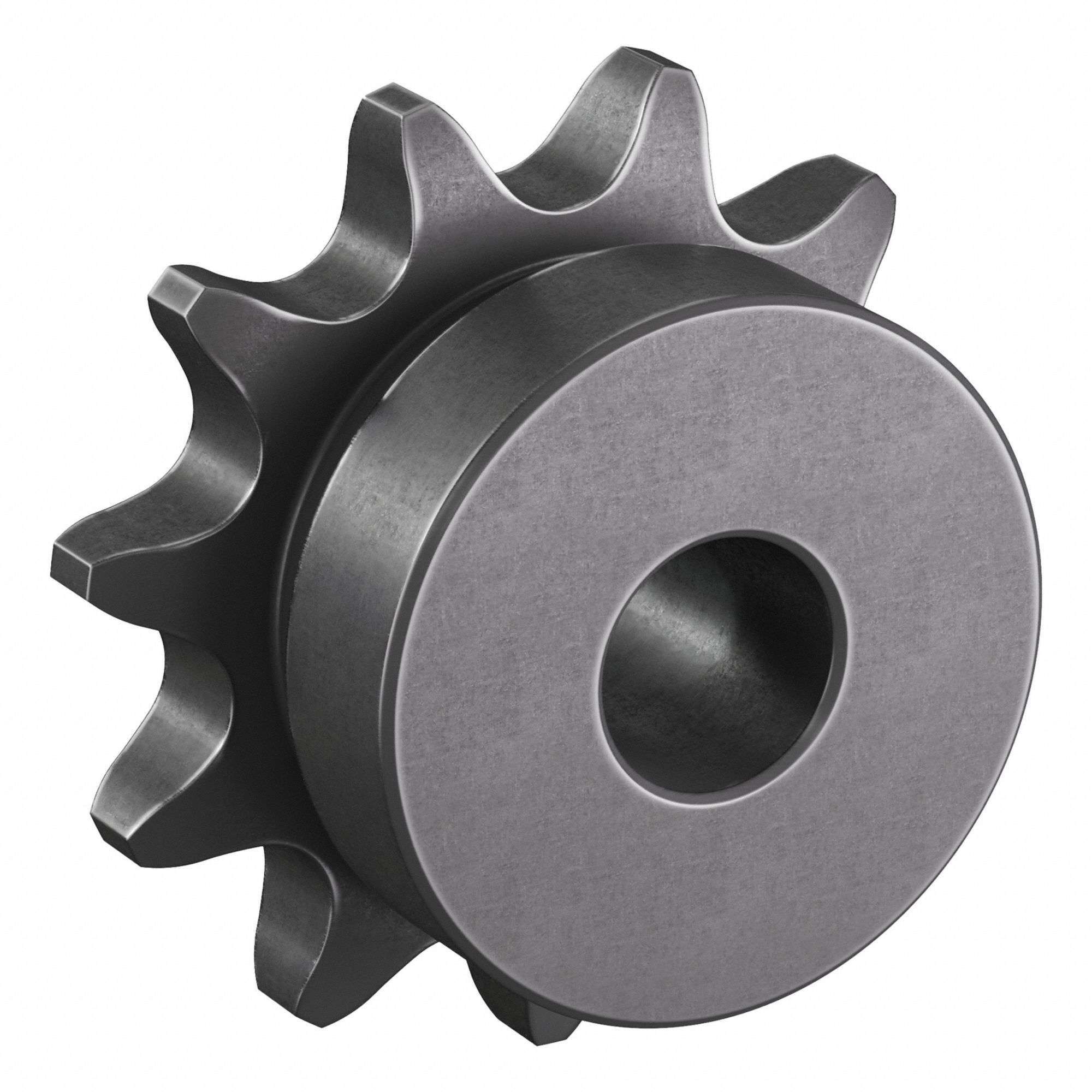 Roller Chain Sprocket: One-Sided Hub, For Single Strands, 41, 11 Teeth, 1.775 in Pitch Dia