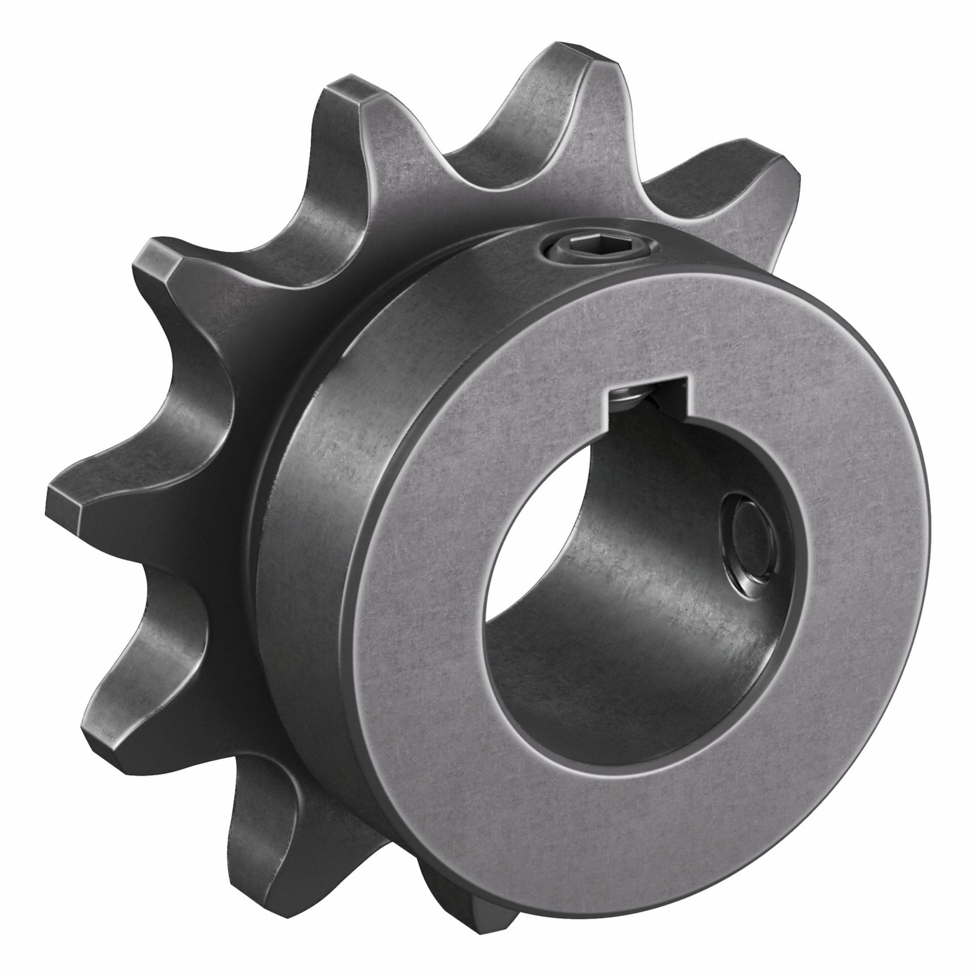Roller Chain Sprocket: 41, For 1/2 in Chain Pitch, 3/4 in Bore Dia, 11 Teeth, Steel