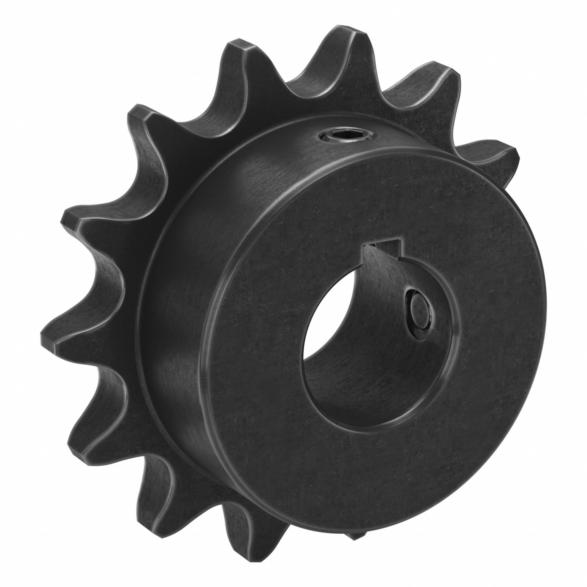 Roller Chain Sprocket: 41, For 1/2 in Chain Pitch, 3/4 in Bore Dia, 14 Teeth, Steel