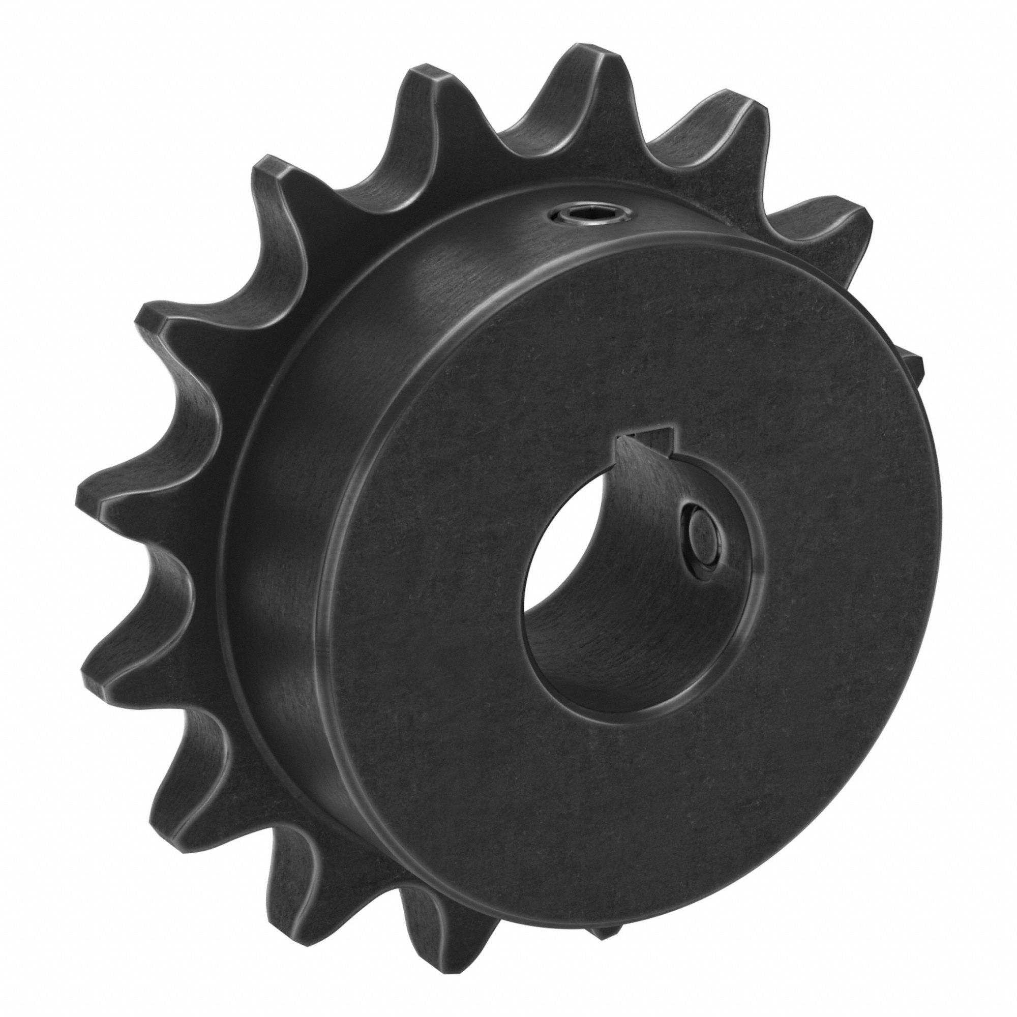 Roller Chain Sprocket: 41, For 1/2 in Chain Pitch, 3/4 in Bore Dia, 16 Teeth, Steel