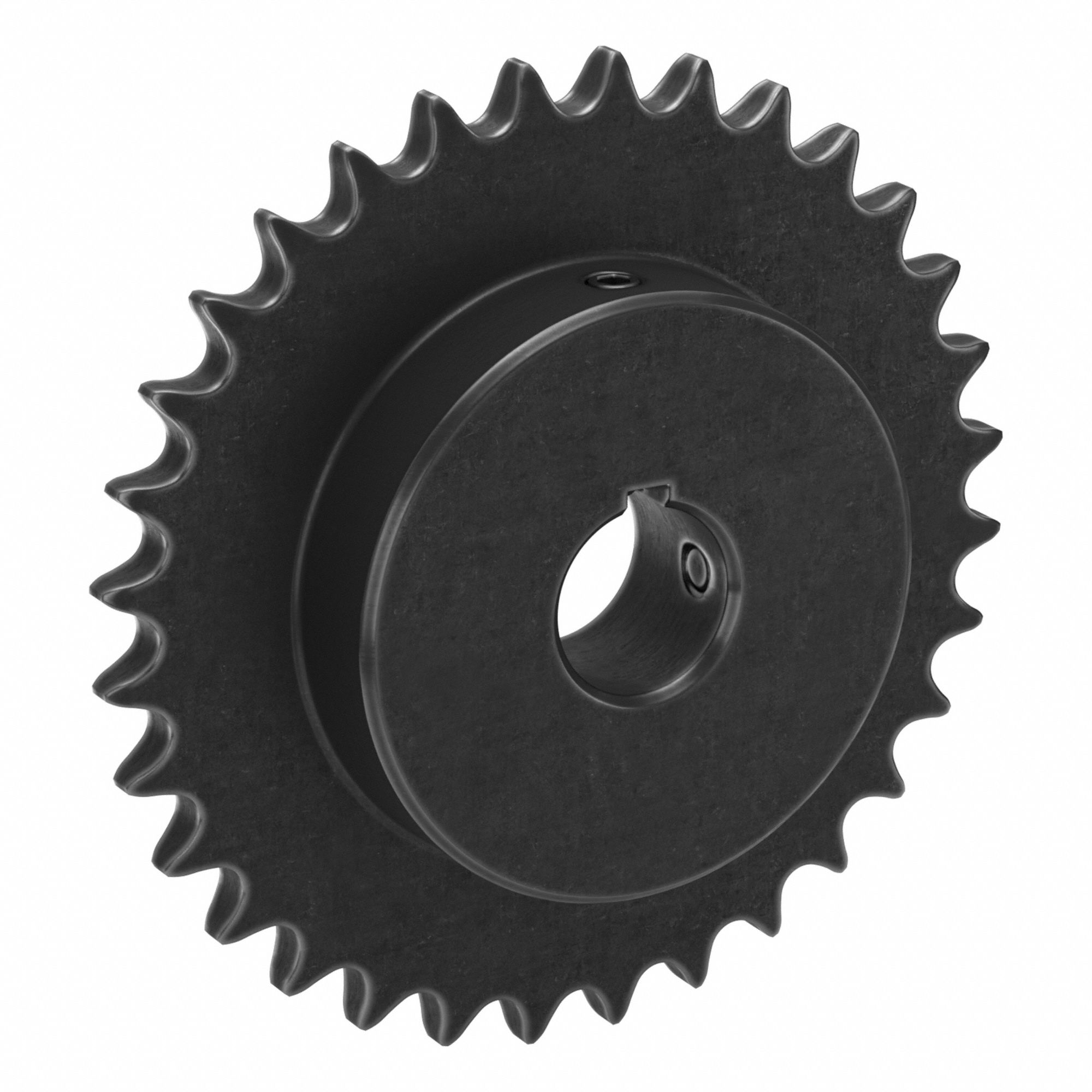 Roller Chain Sprocket: 41, For 1/2 in Chain Pitch, 1 in Bore Dia, 32 Teeth, Steel