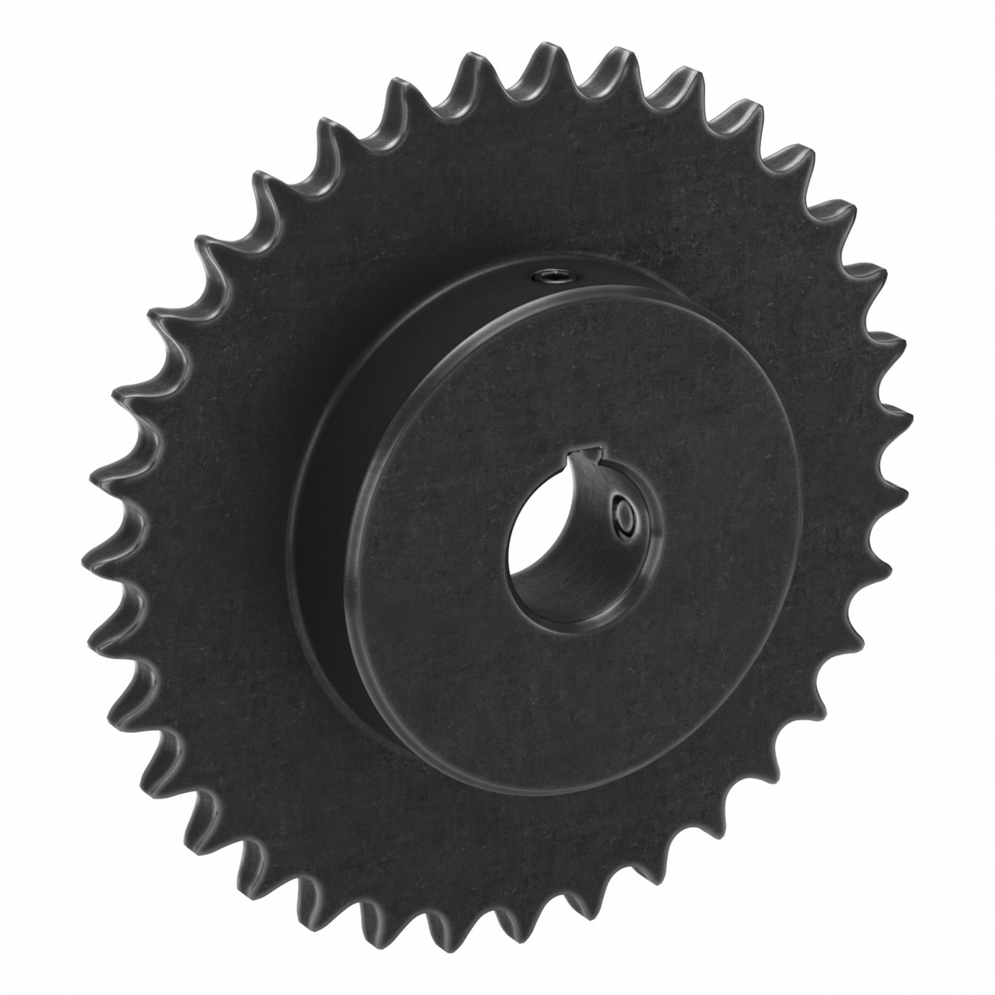 Roller Chain Sprocket: 41, For 1/2 in Chain Pitch, 1 in Bore Dia, 35 Teeth, Steel