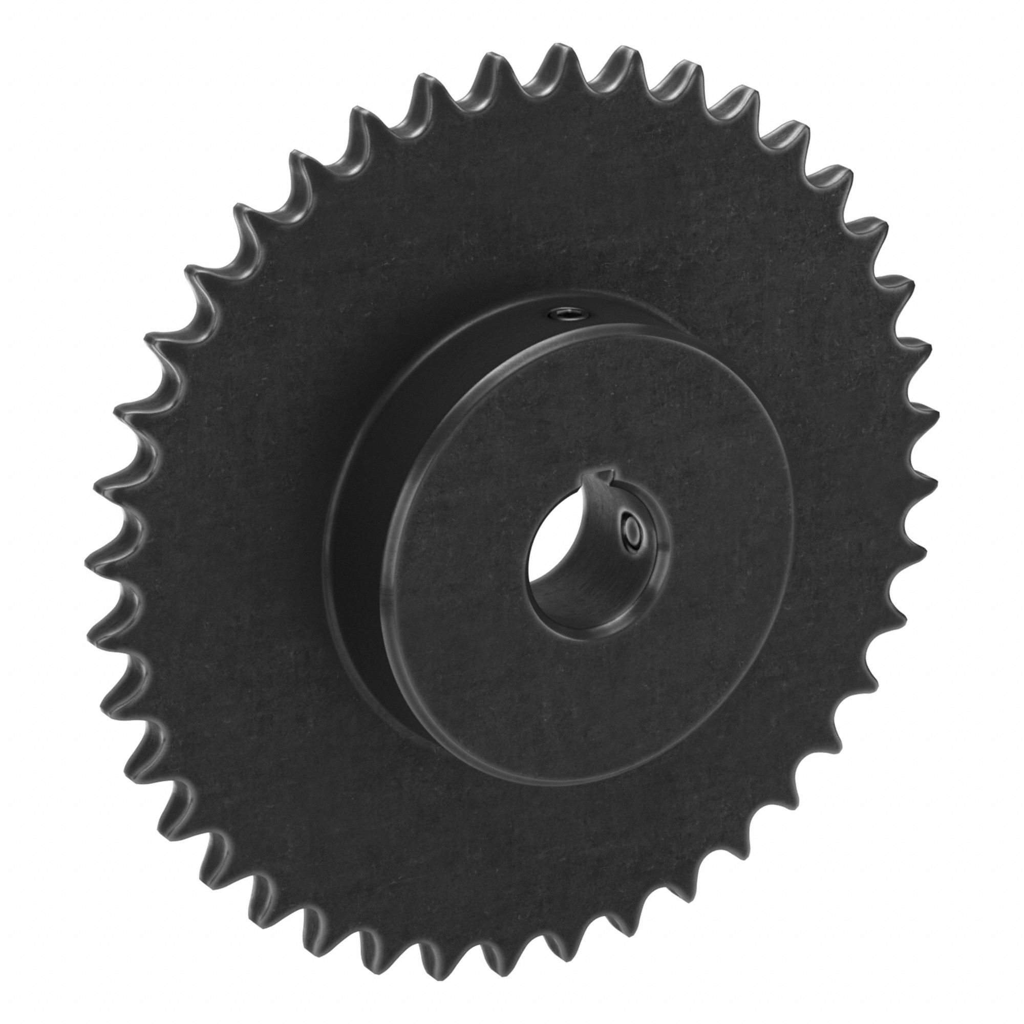 Roller Chain Sprocket: 41, For 1/2 in Chain Pitch, 1 in Bore Dia, 40 Teeth, Steel