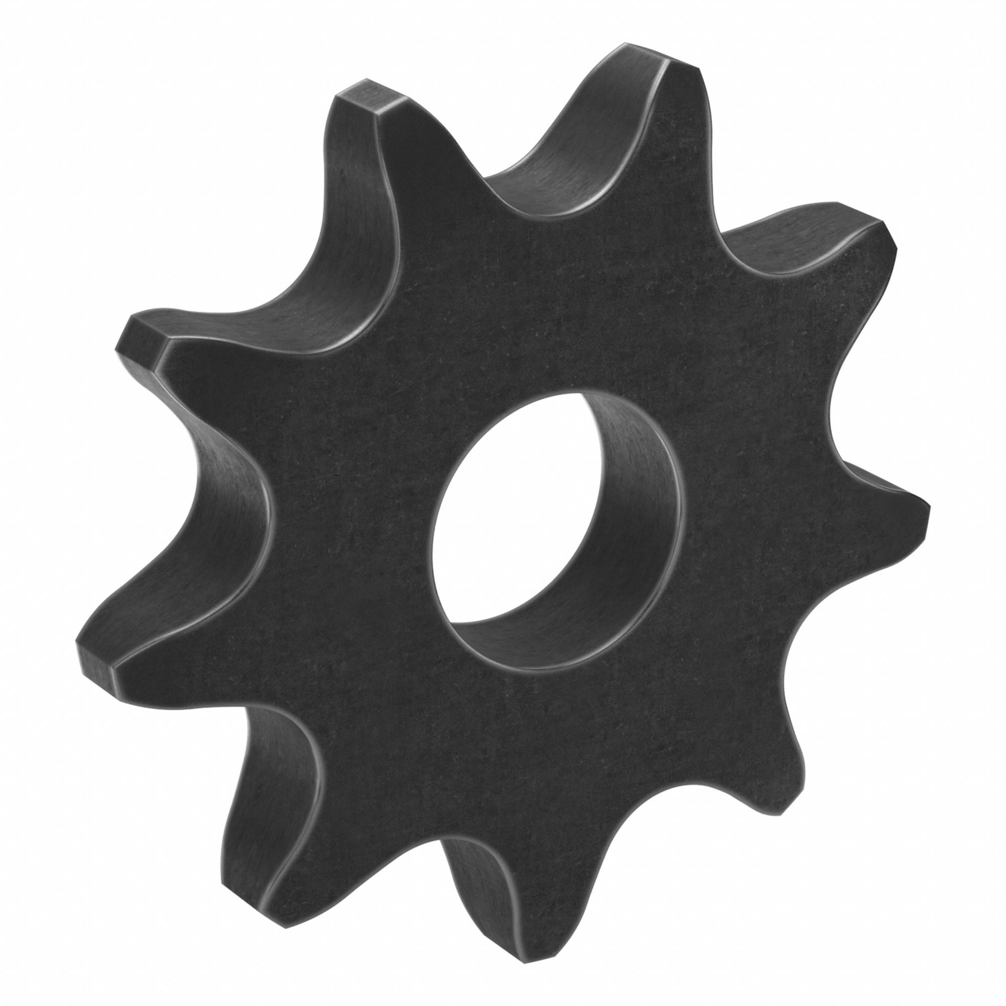 Roller Chain Sprocket: No Hub, For Single Strands, 50, 9 Teeth, 1.827 in Pitch Dia, Steel
