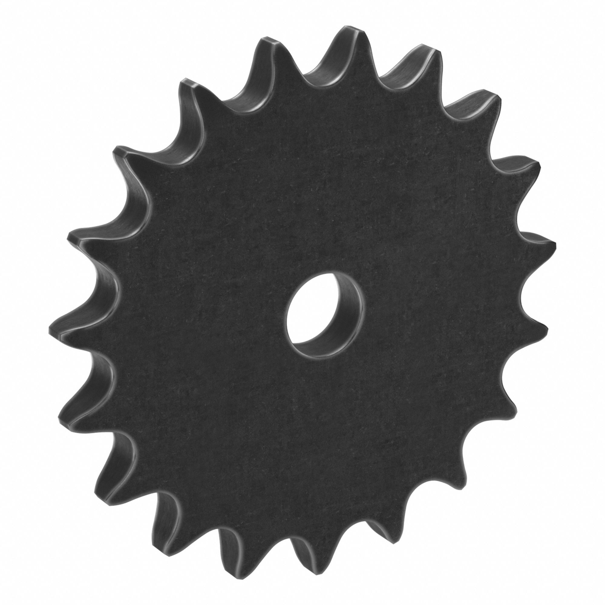 Roller Chain Sprocket: No Hub, For Single Strands, 50, 19 Teeth, 3.797 in Pitch Dia, Steel