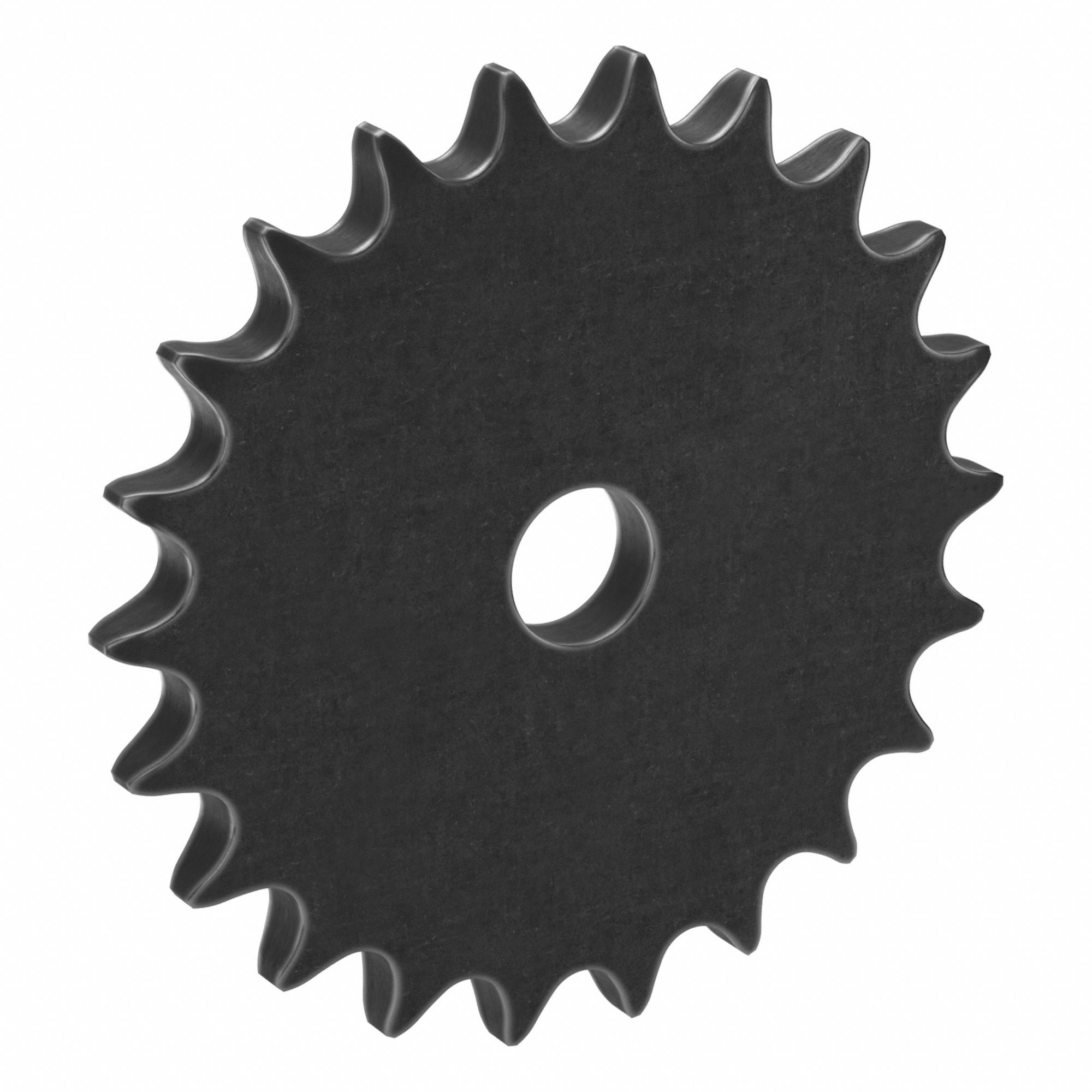 Roller Chain Sprocket: No Hub, For Single Strands, 50, 22 Teeth, 4.392 in Pitch Dia, Steel
