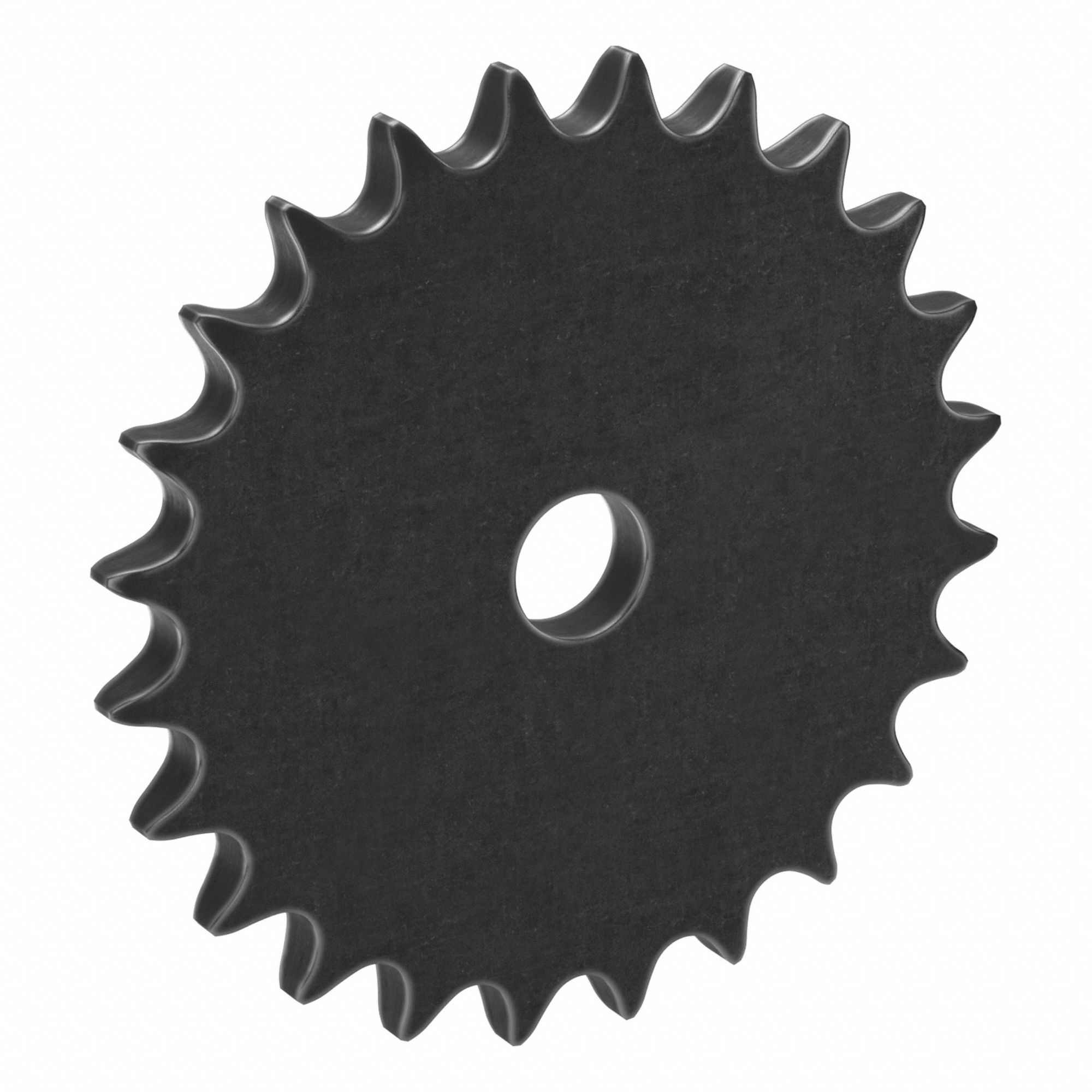 Roller Chain Sprocket: No Hub, For Single Strands, 50, 24 Teeth, 4.788 in Pitch Dia, Steel