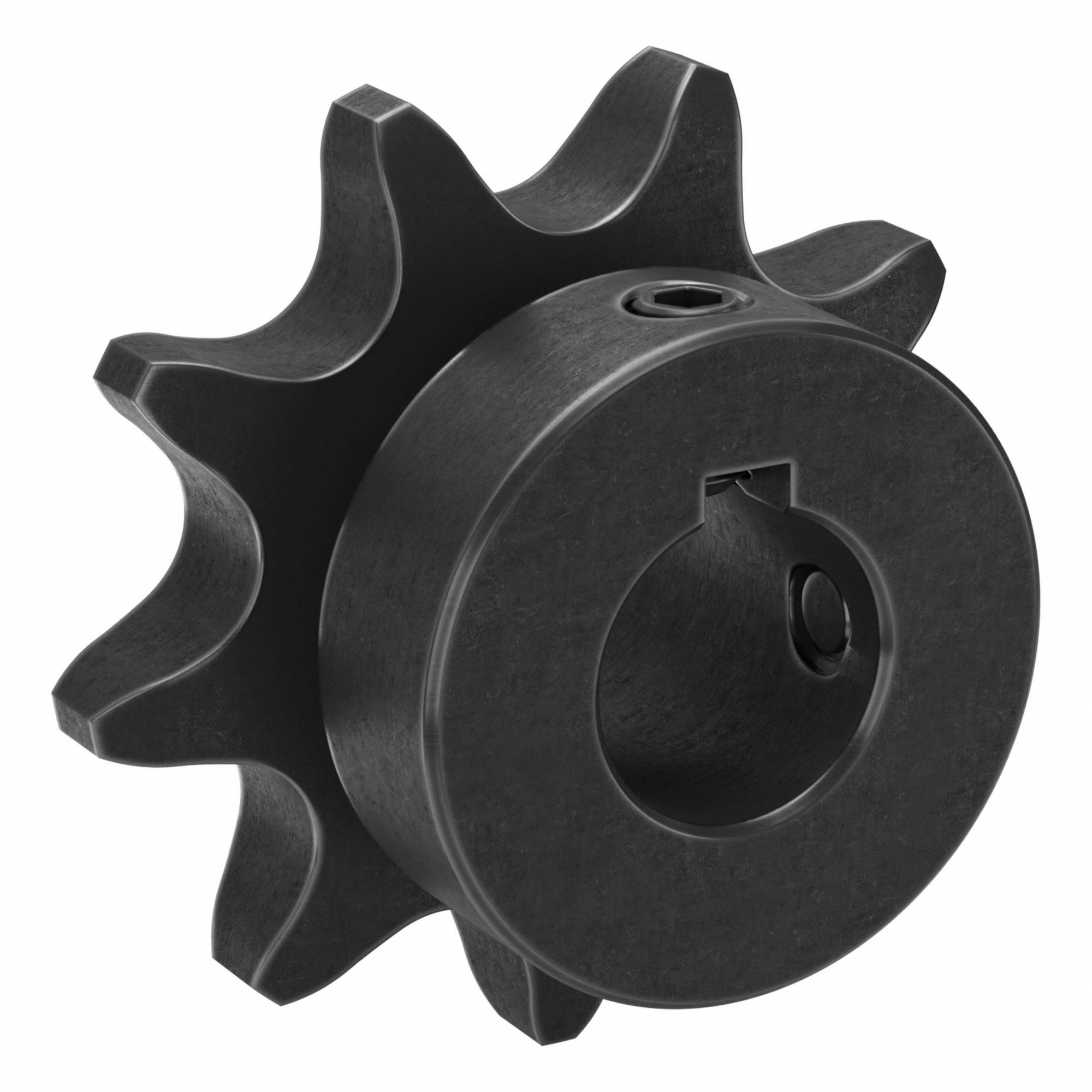 Roller Chain Sprocket: 50, For 5/8 in Chain Pitch, 5/8 in Bore Dia, 9 Teeth, Steel