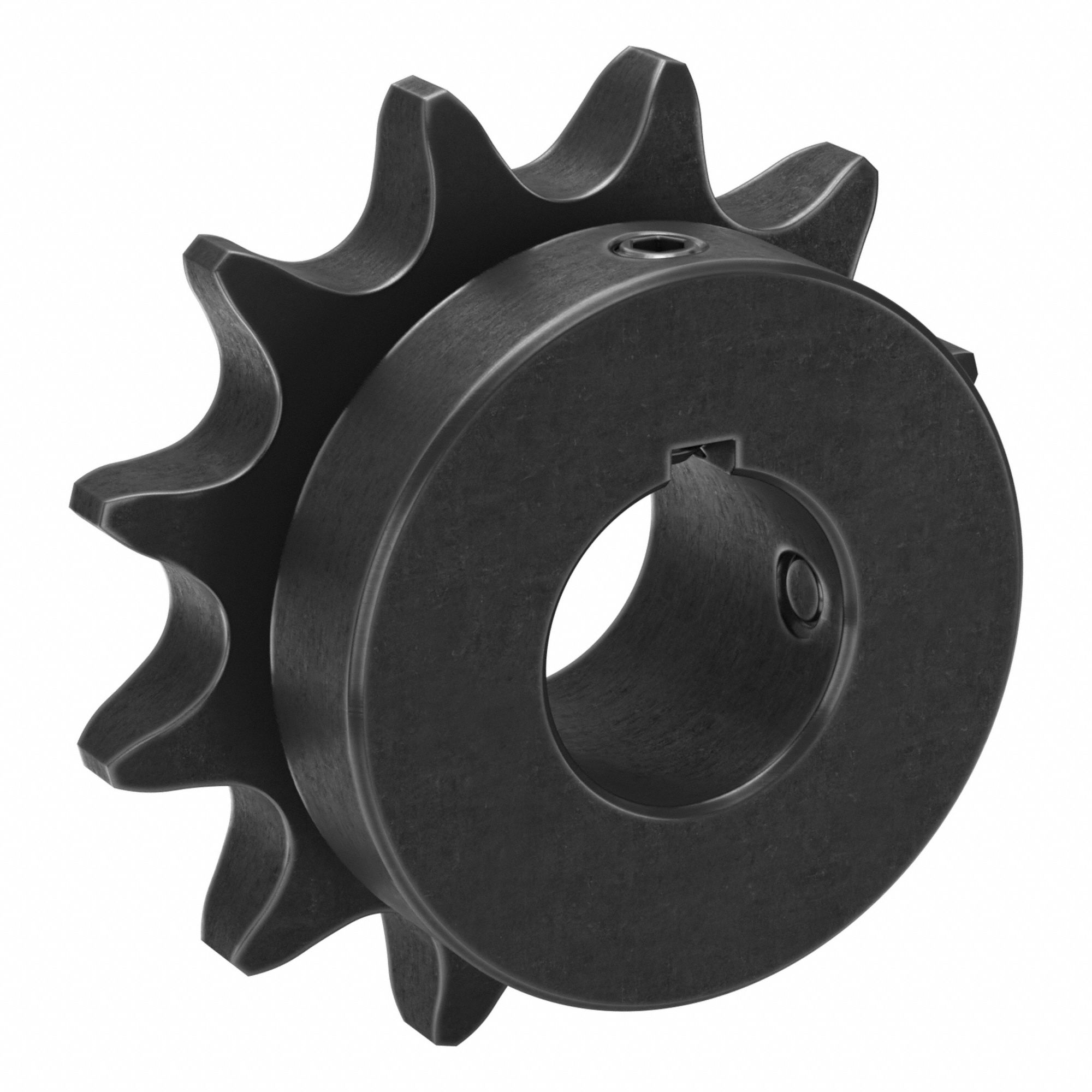 Roller Chain Sprocket: 50, For 5/8 in Chain Pitch, 7/8 in Bore Dia, 12 Teeth, Steel