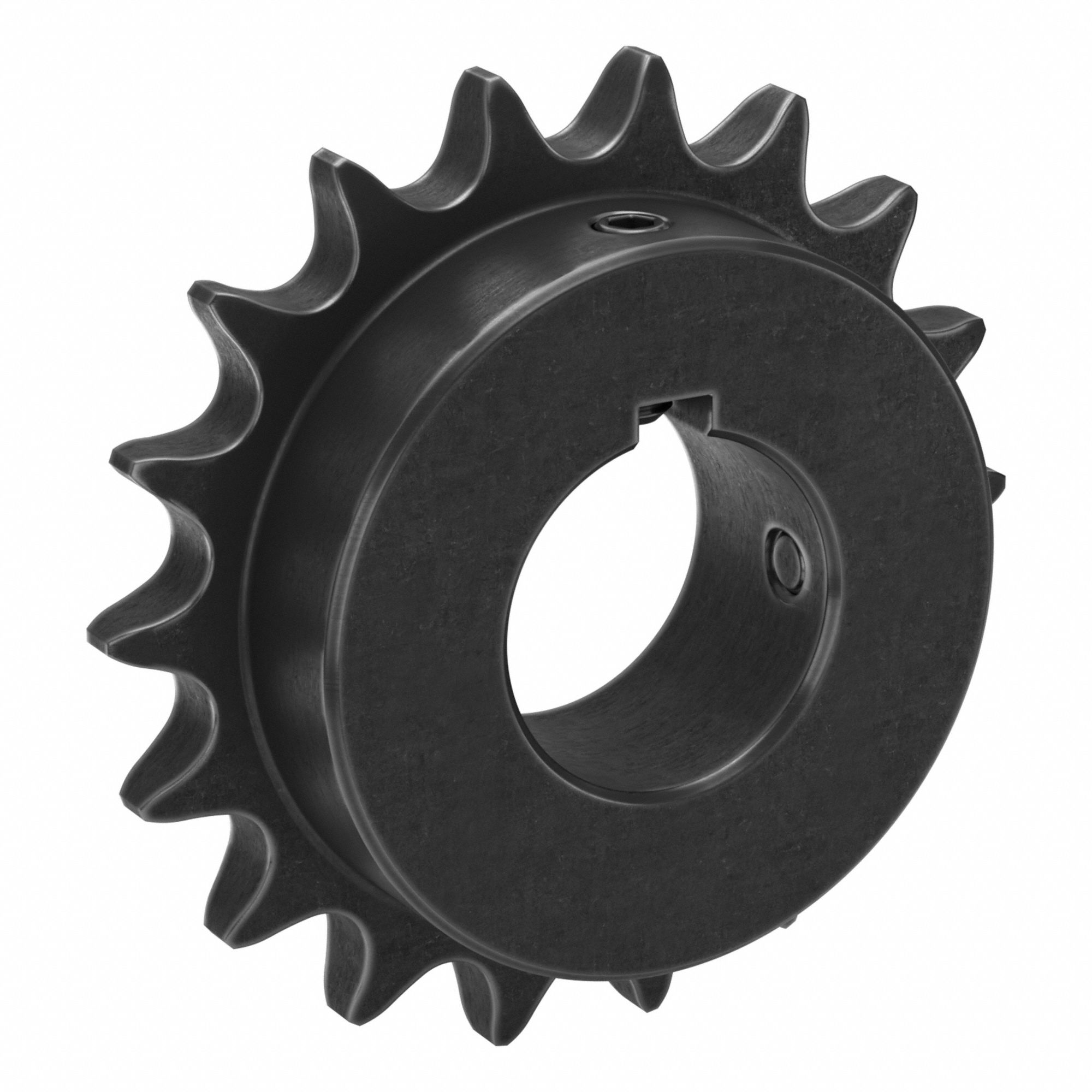 Roller Chain Sprocket: 50, For 5/8 in Chain Pitch, 1 3/8 in Bore Dia, 18 Teeth, Steel