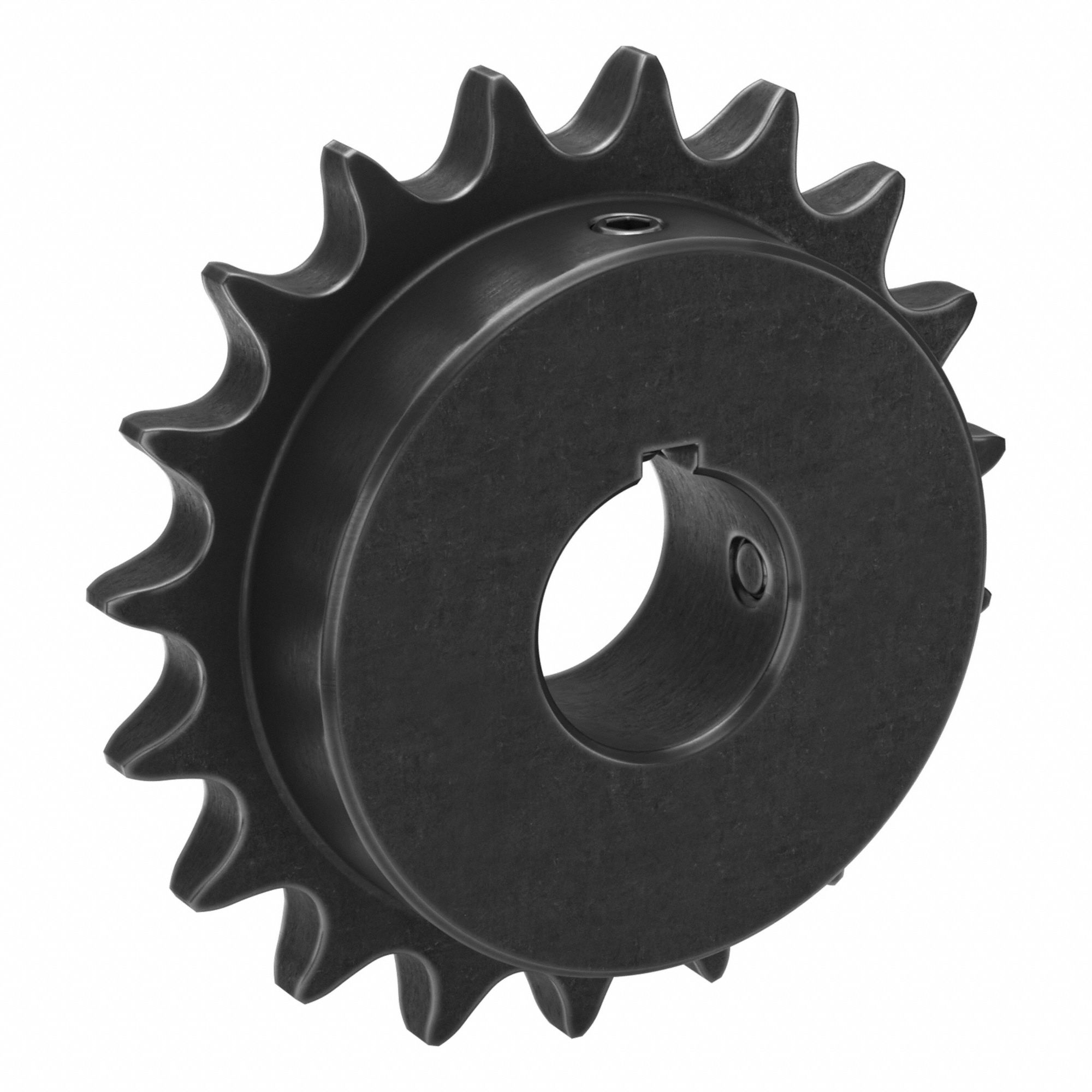 Roller Chain Sprocket: 50, For 5/8 in Chain Pitch, 1 1/8 in Bore Dia, 19 Teeth, Steel
