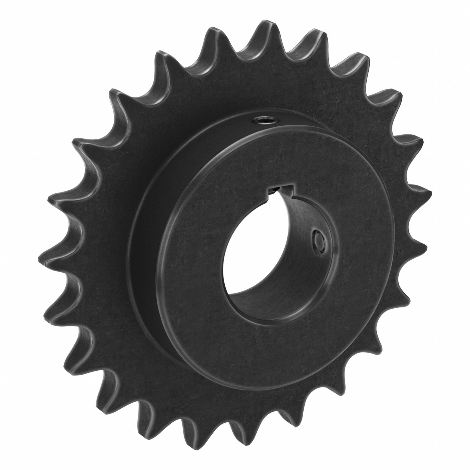 Roller Chain Sprocket: 50, For 5/8 in Chain Pitch, 1 3/8 in Bore Dia, 23 Teeth, Steel