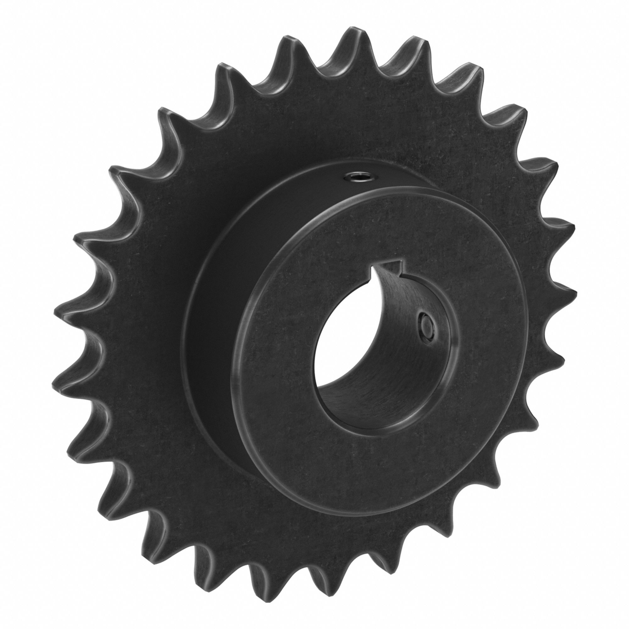 Roller Chain Sprocket: 50, For 5/8 in Chain Pitch, 1 3/8 in Bore Dia, 25 Teeth, Steel