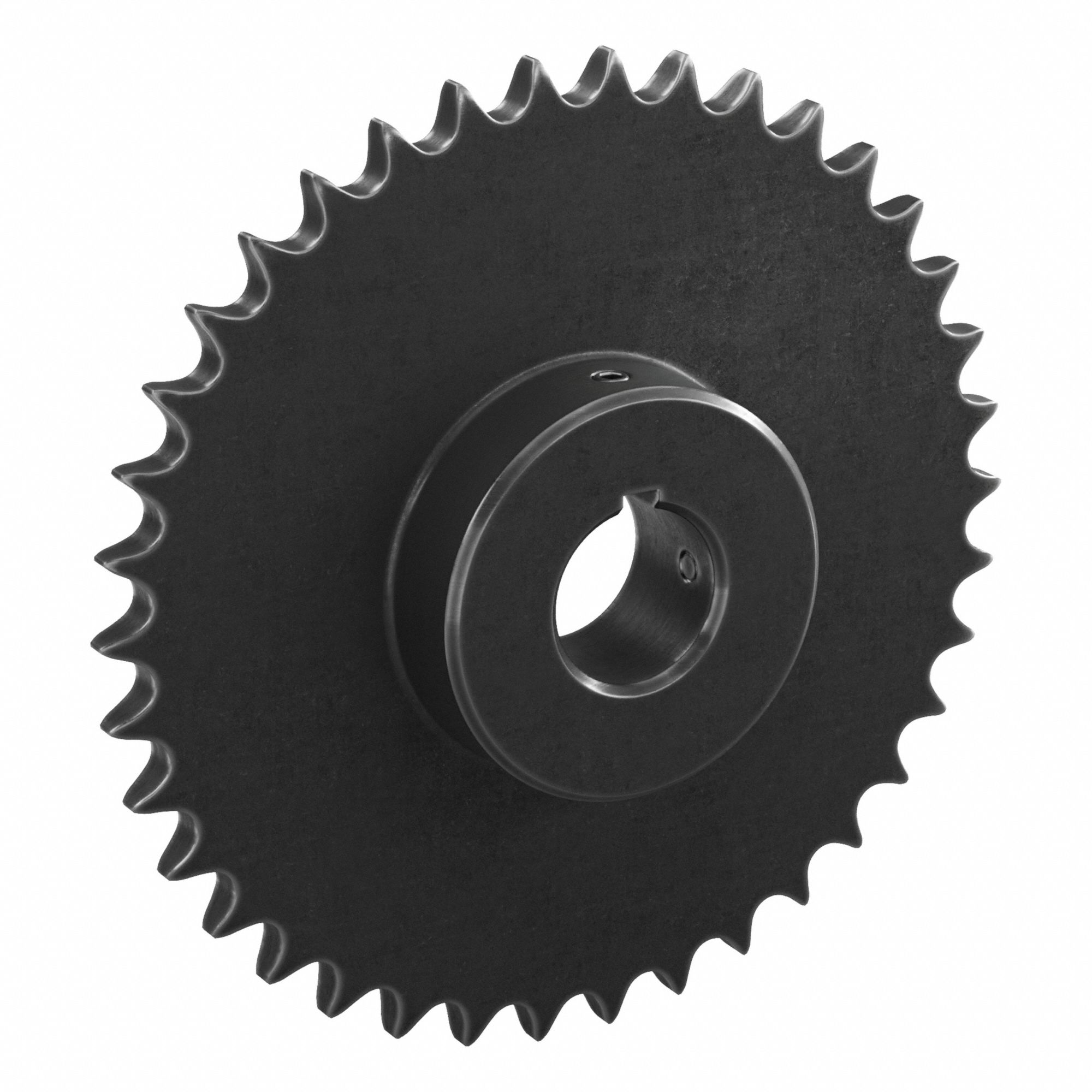 Roller Chain Sprocket: 50, For 5/8 in Chain Pitch, 1 3/8 in Bore Dia, 38 Teeth, Steel