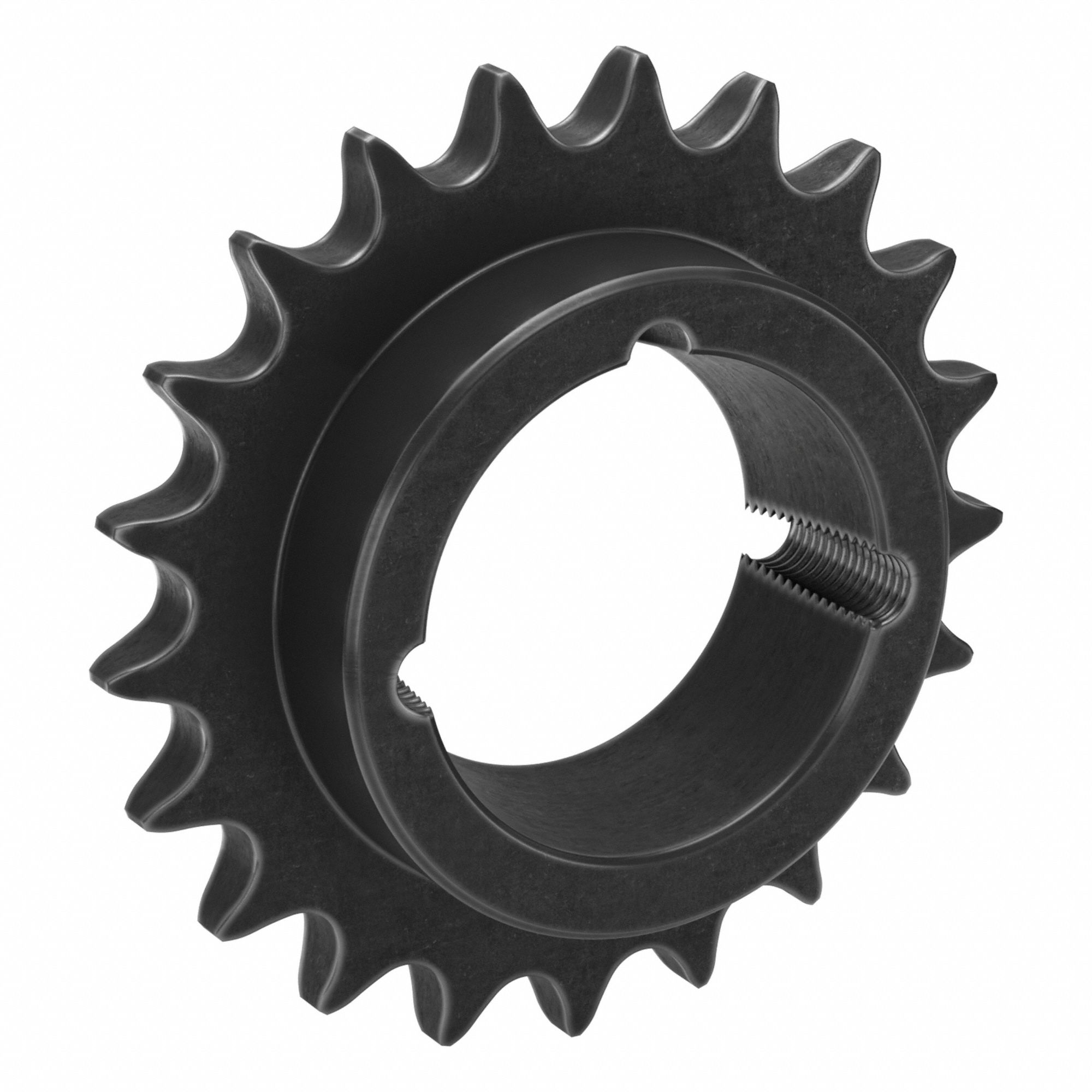Bushed Roller Chain Sprocket: For 50 Chain, 21 Teeth, 4.194 in Pitch Dia, 4.52 in Outside Dia