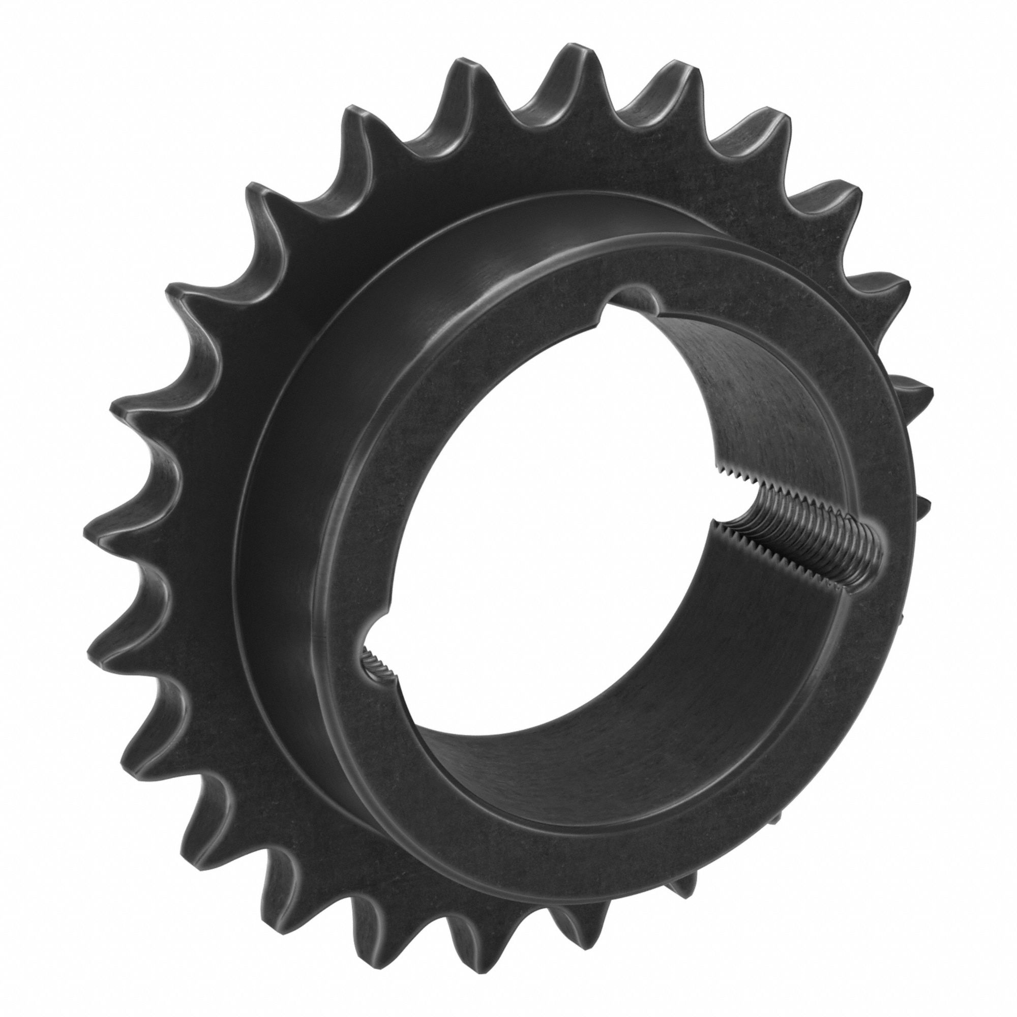 Bushed Roller Chain Sprocket: For 50 Chain, 24 Teeth, 4.788 in Pitch Dia, 5.12 in Outside Dia