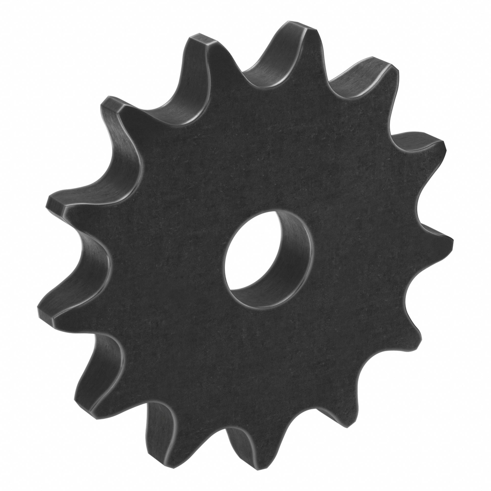 Roller Chain Sprocket: No Hub, For Single Strands, 60, 13 Teeth, 3.134 in Pitch Dia, Steel