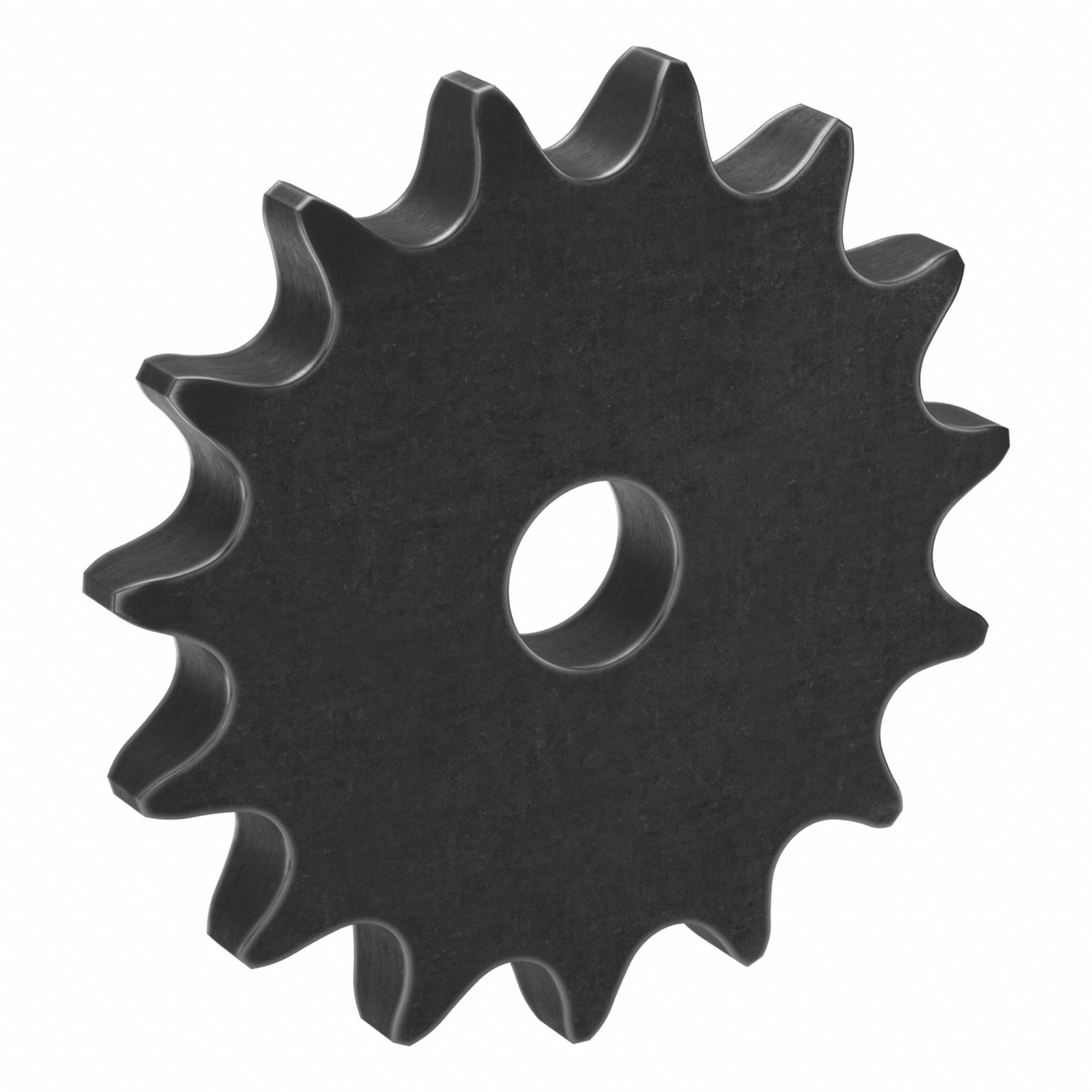 Roller Chain Sprocket: No Hub, For Single Strands, 60, 15 Teeth, 3.608 in Pitch Dia, Steel