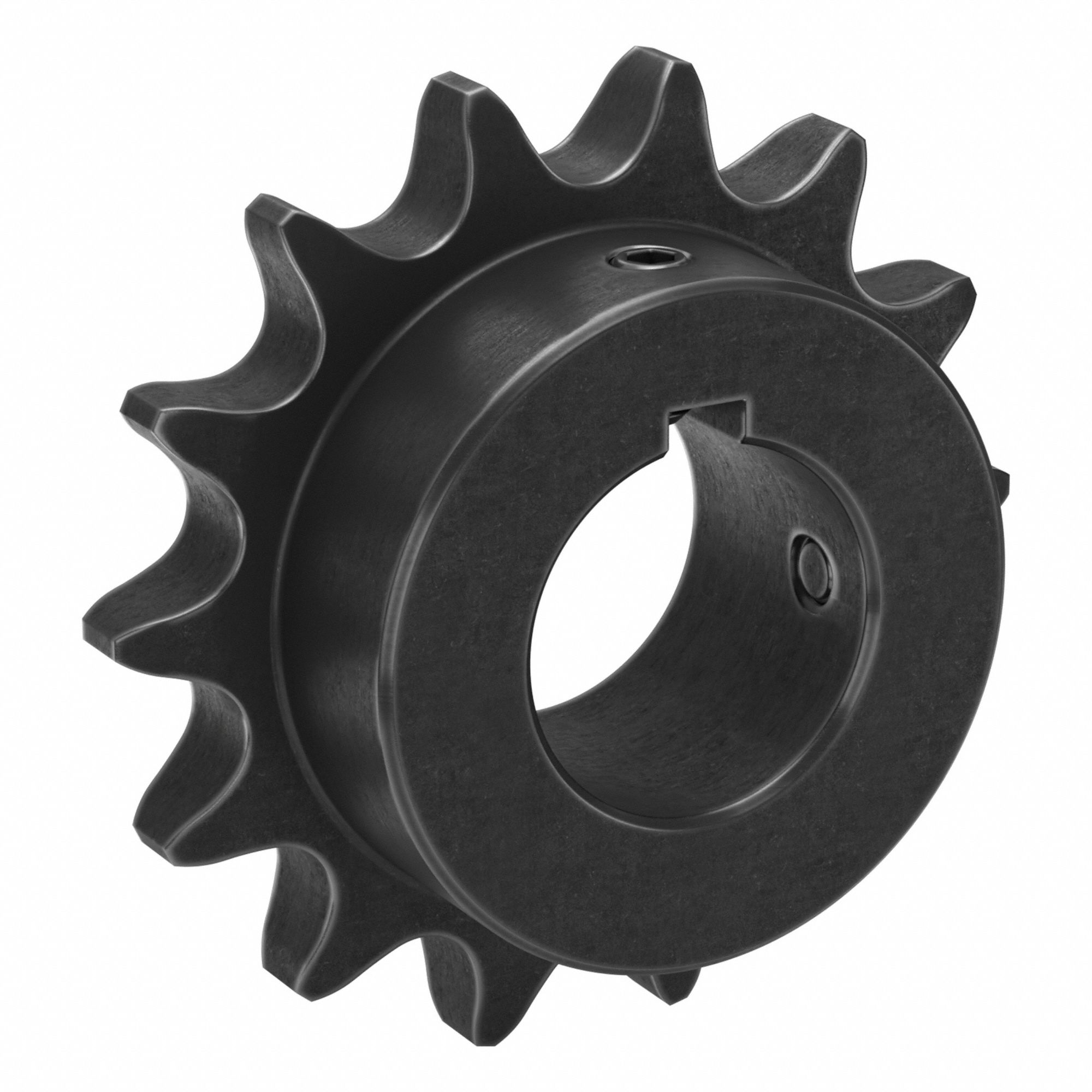 Roller Chain Sprocket: 60, For 3/4 in Chain Pitch, 1 3/8 in Bore Dia, 14 Teeth, Steel